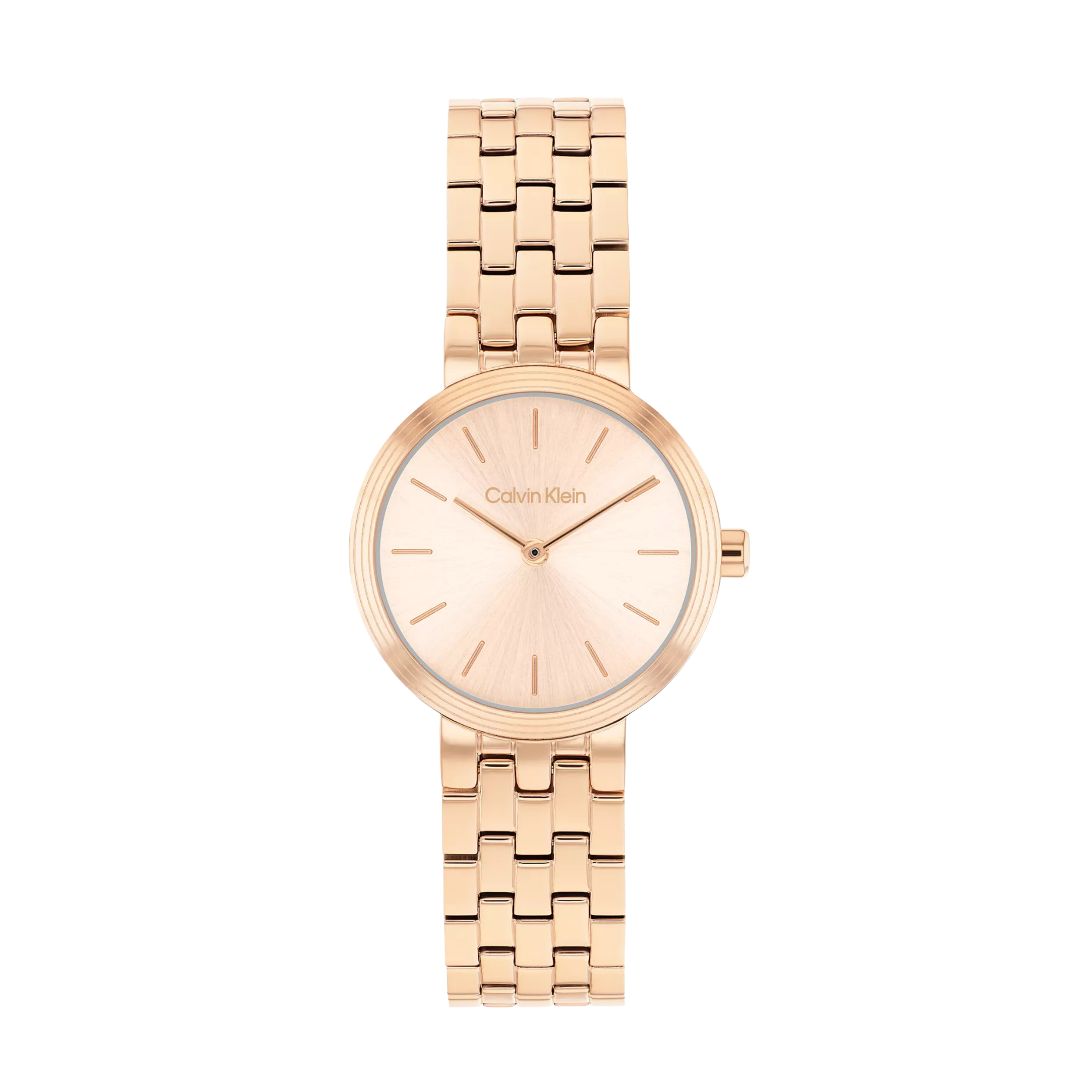 Calvin Klein Women Refined Dial Link Bracelet Watch - Rose Gold
