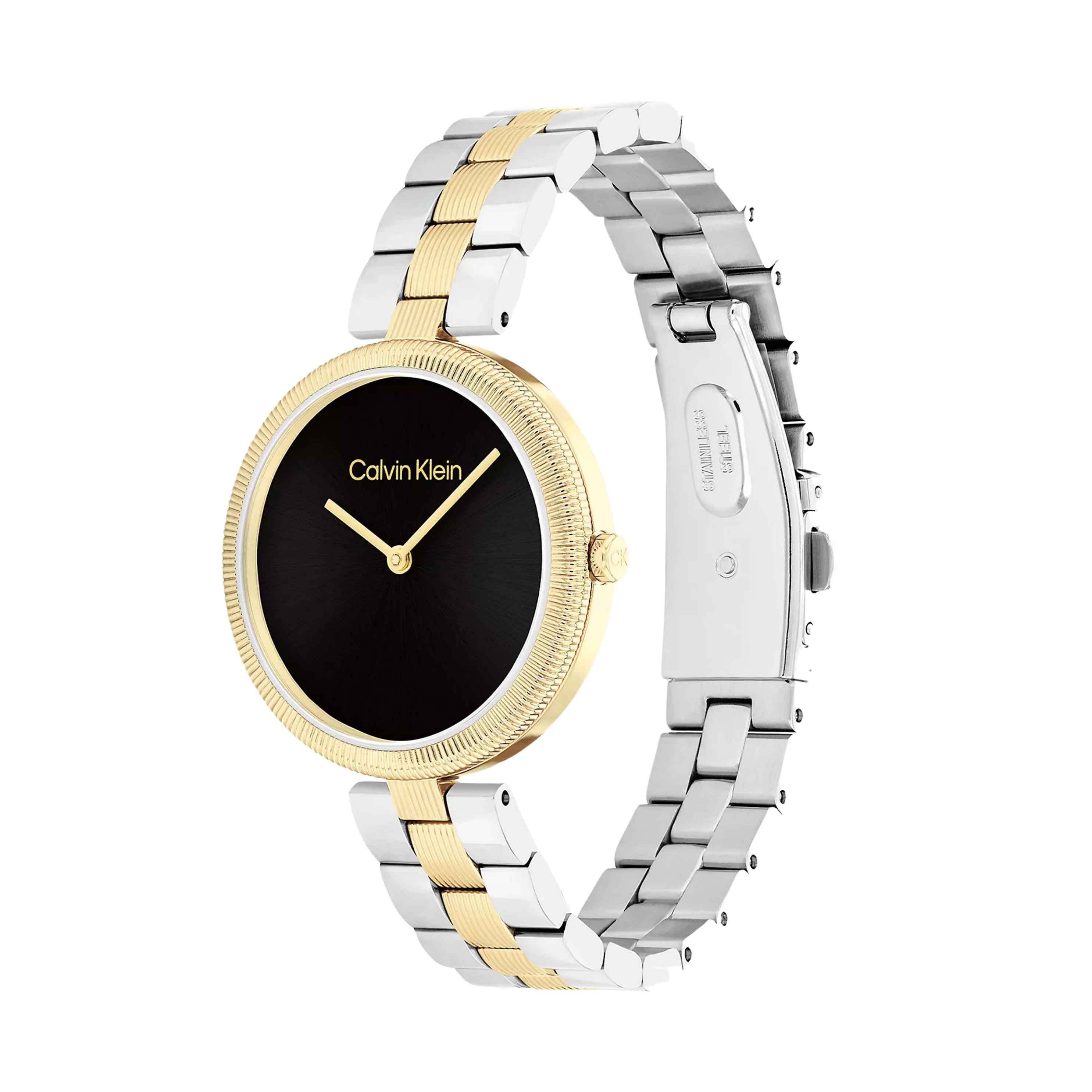 Calvin Klein Women Minimal Link Bracelet Watch - Black Two