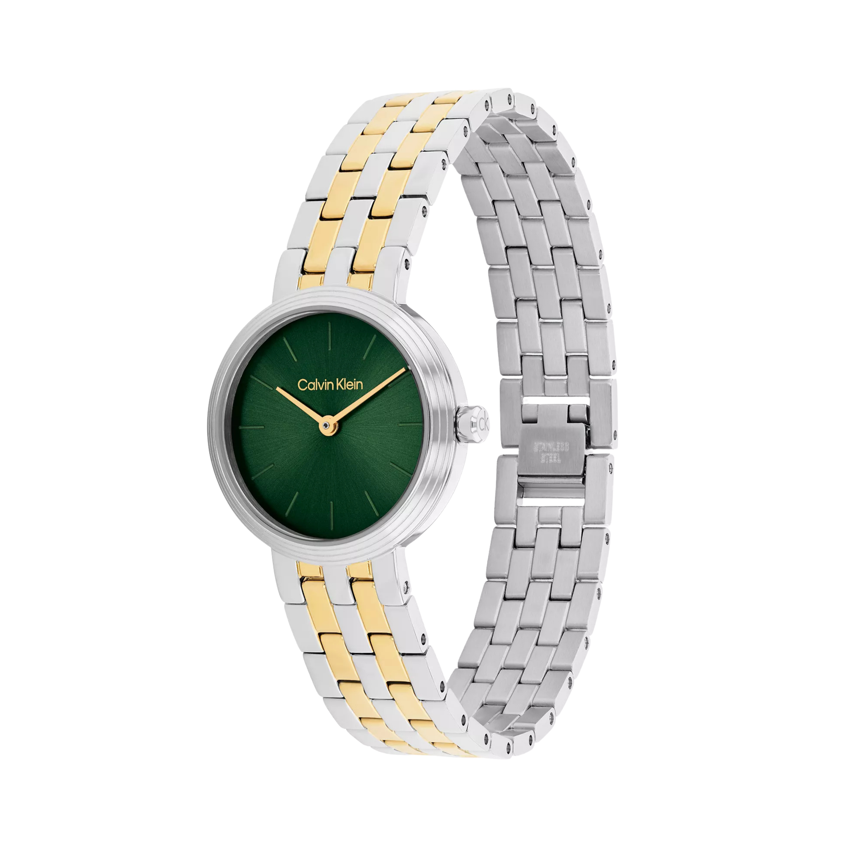 Calvin Klein Women Refined Dial Link Bracelet Watch - Two Tone