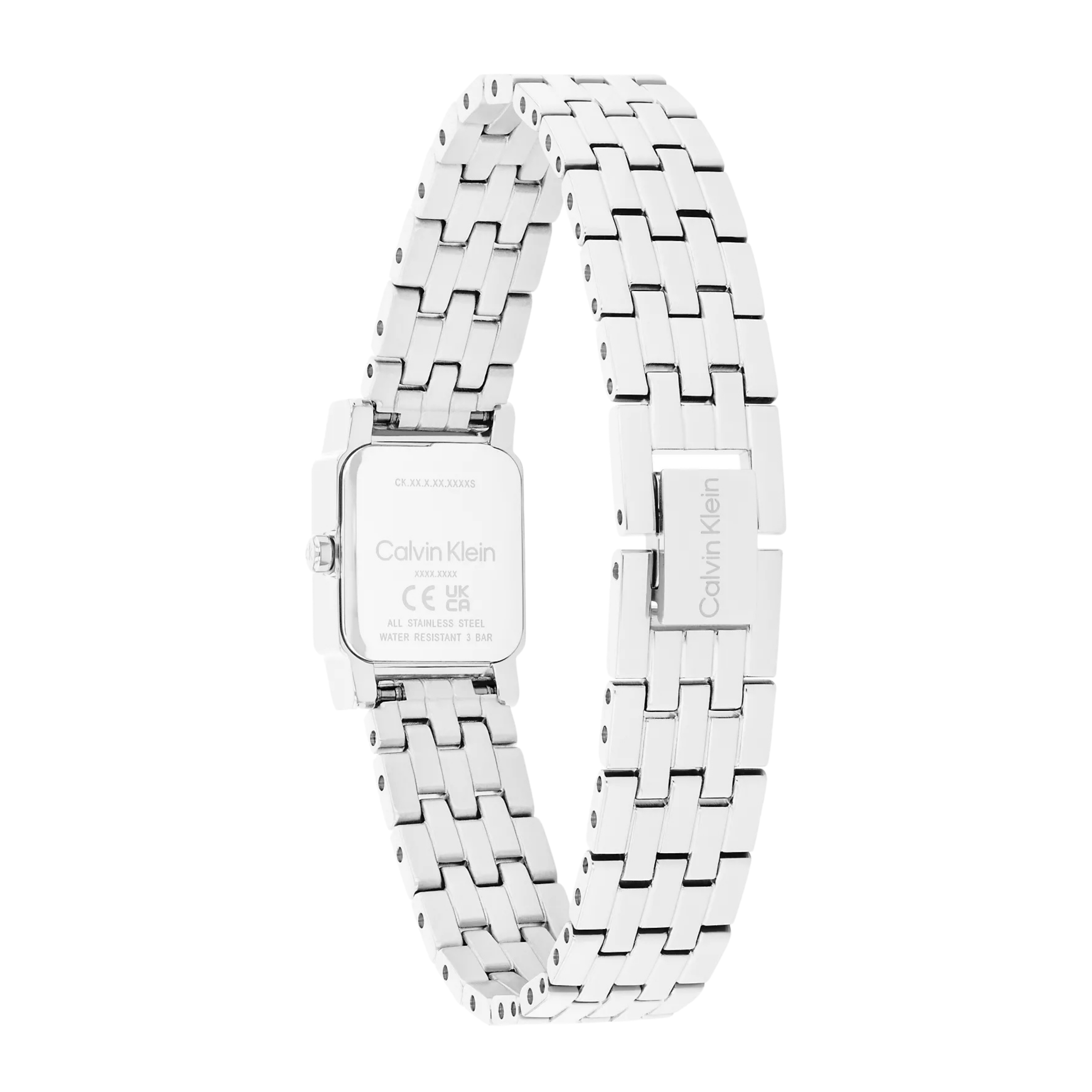Calvin Klein Women Square Dial Link Bracelet Watch - Silver