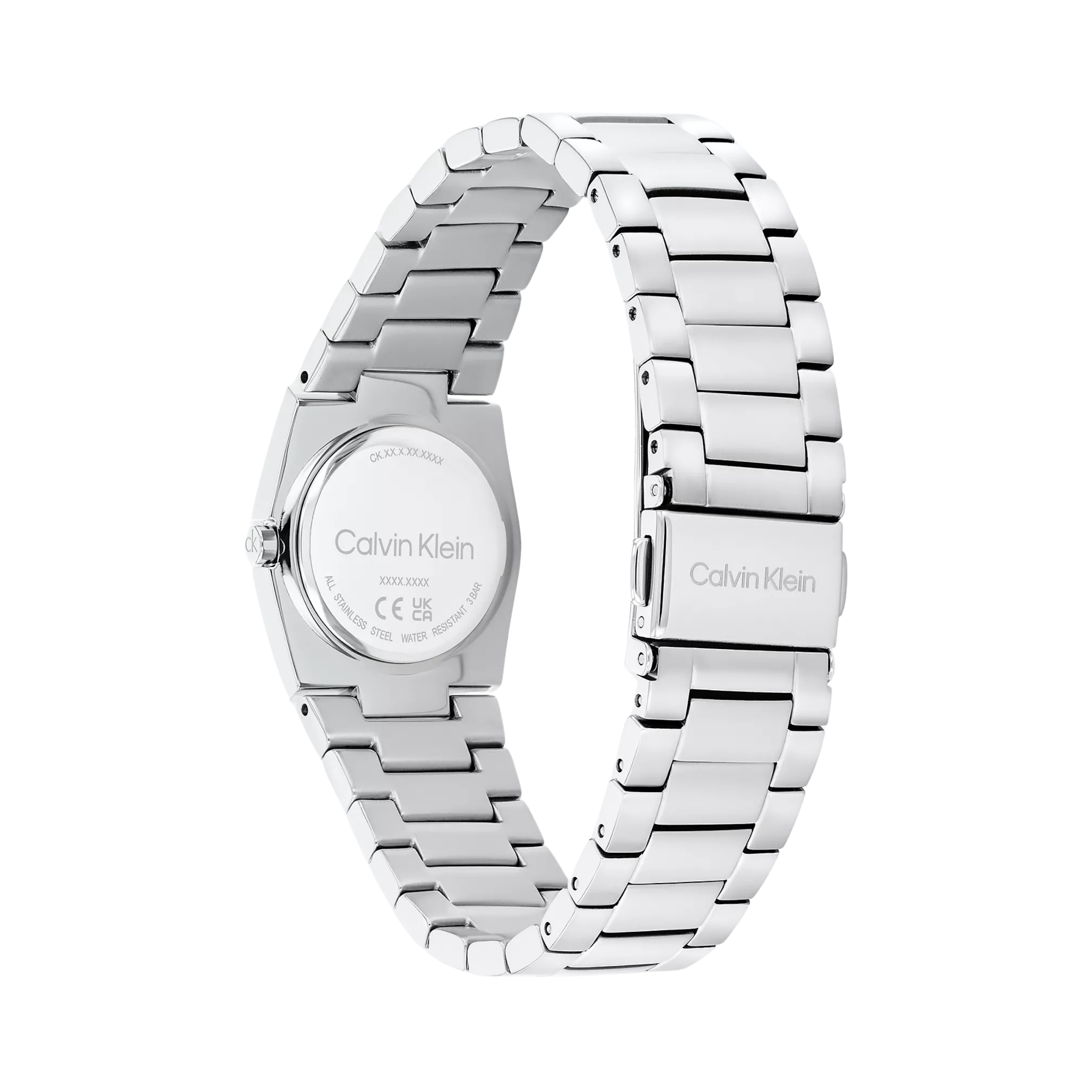 Calvin Klein Women Emblem Dial Link Bracelet Watch - Silver