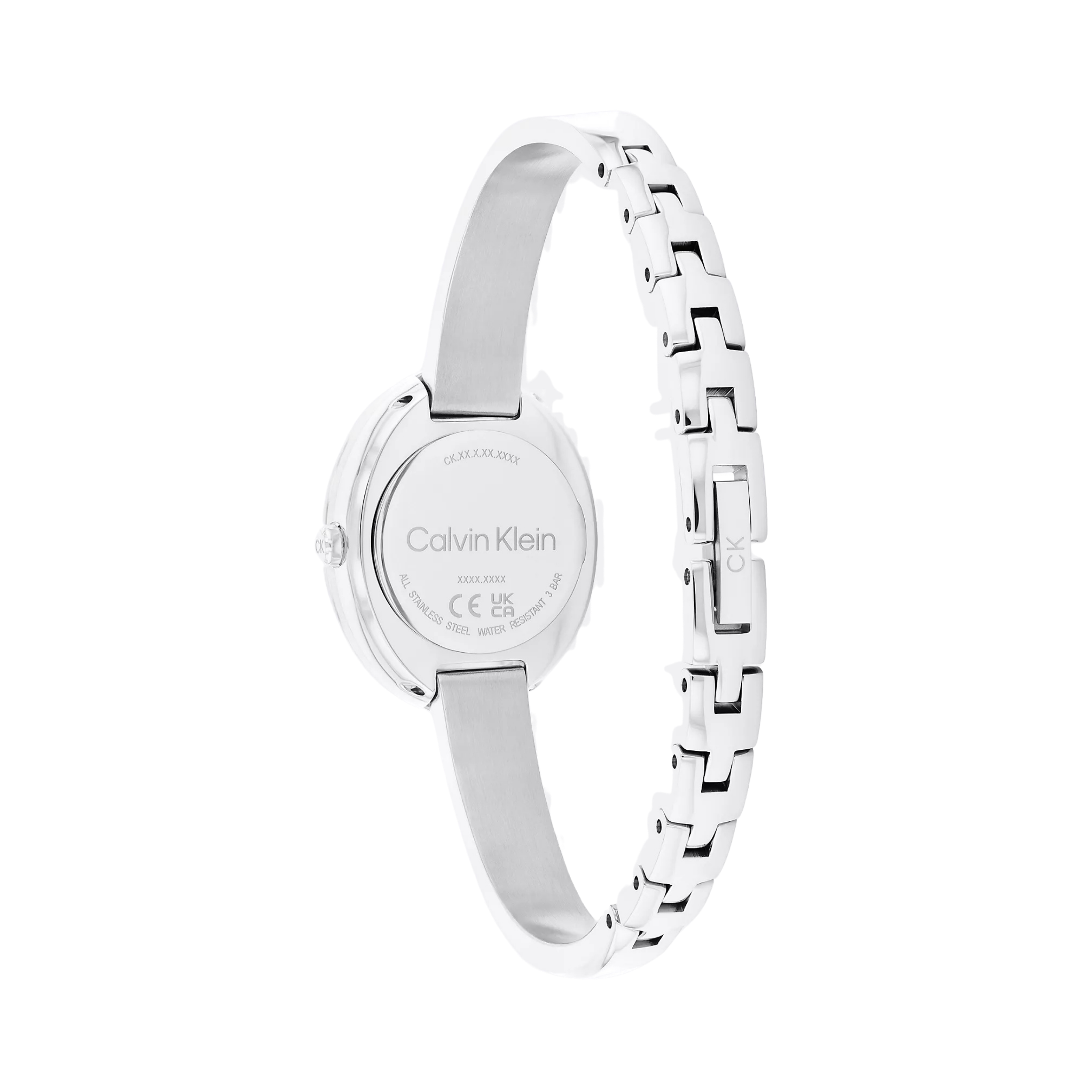 Calvin Klein Women Contoured Bezel Watch - Silver
