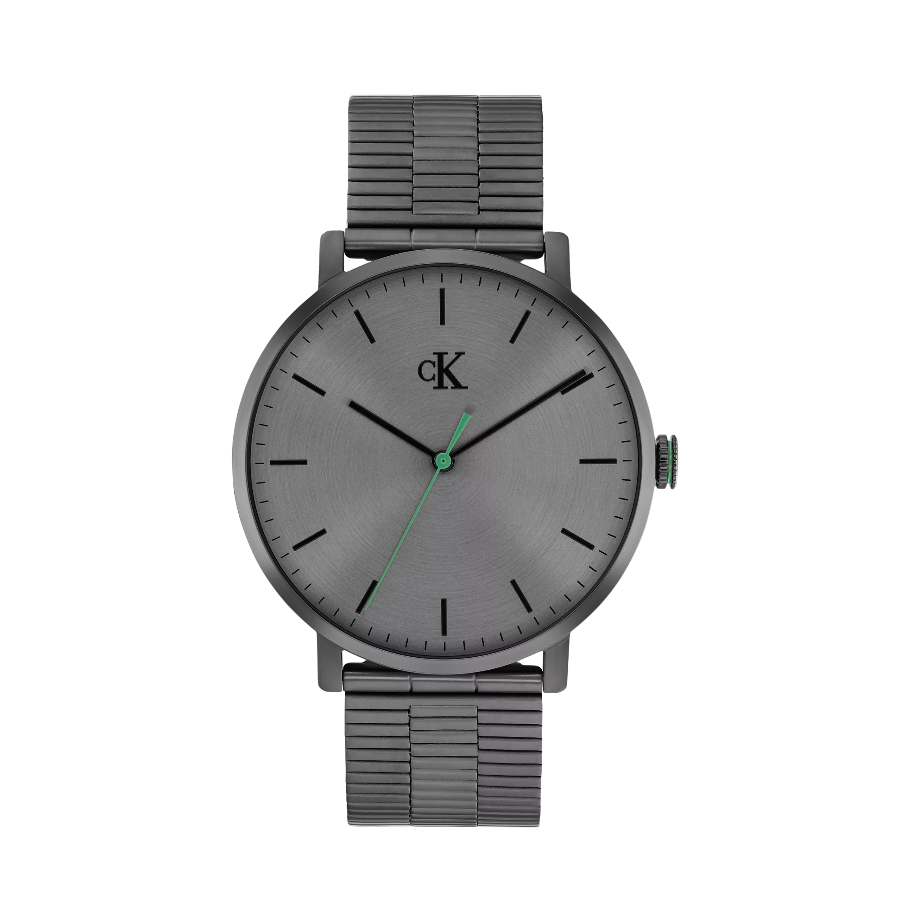 Calvin Klein Men Slim Case Link Bracelet Watch 25200547 - Grey