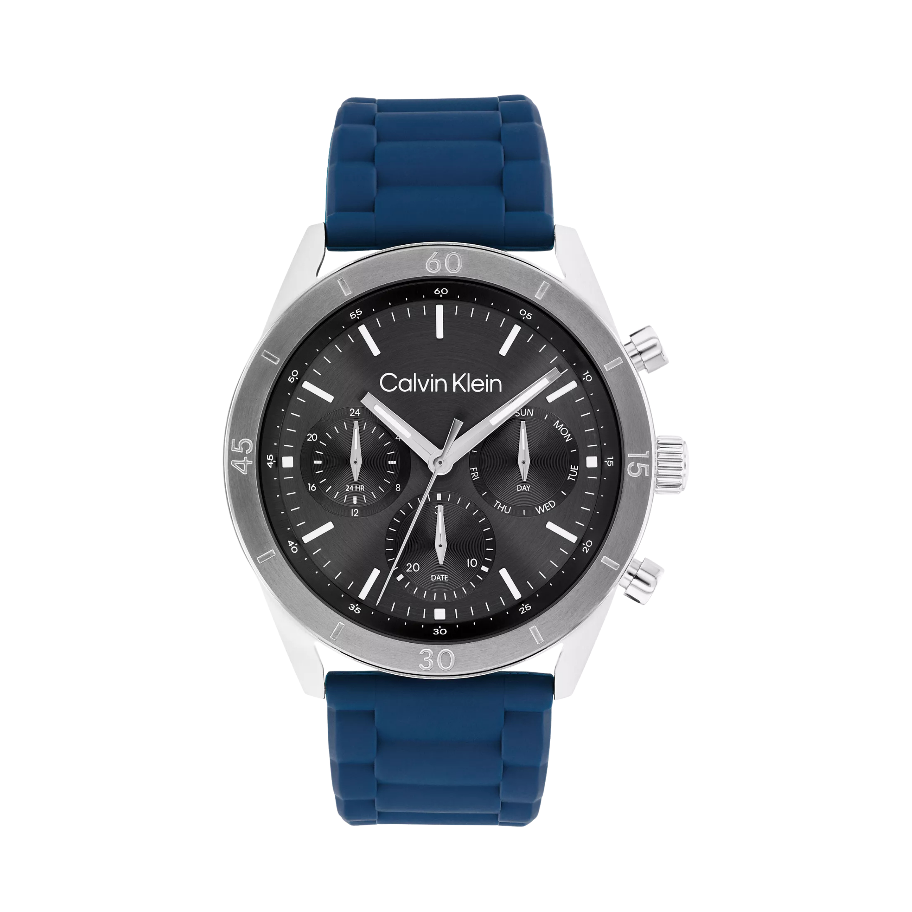Calvin Klein Men Chronograph Silicone Watch LW000500 040 - Grey