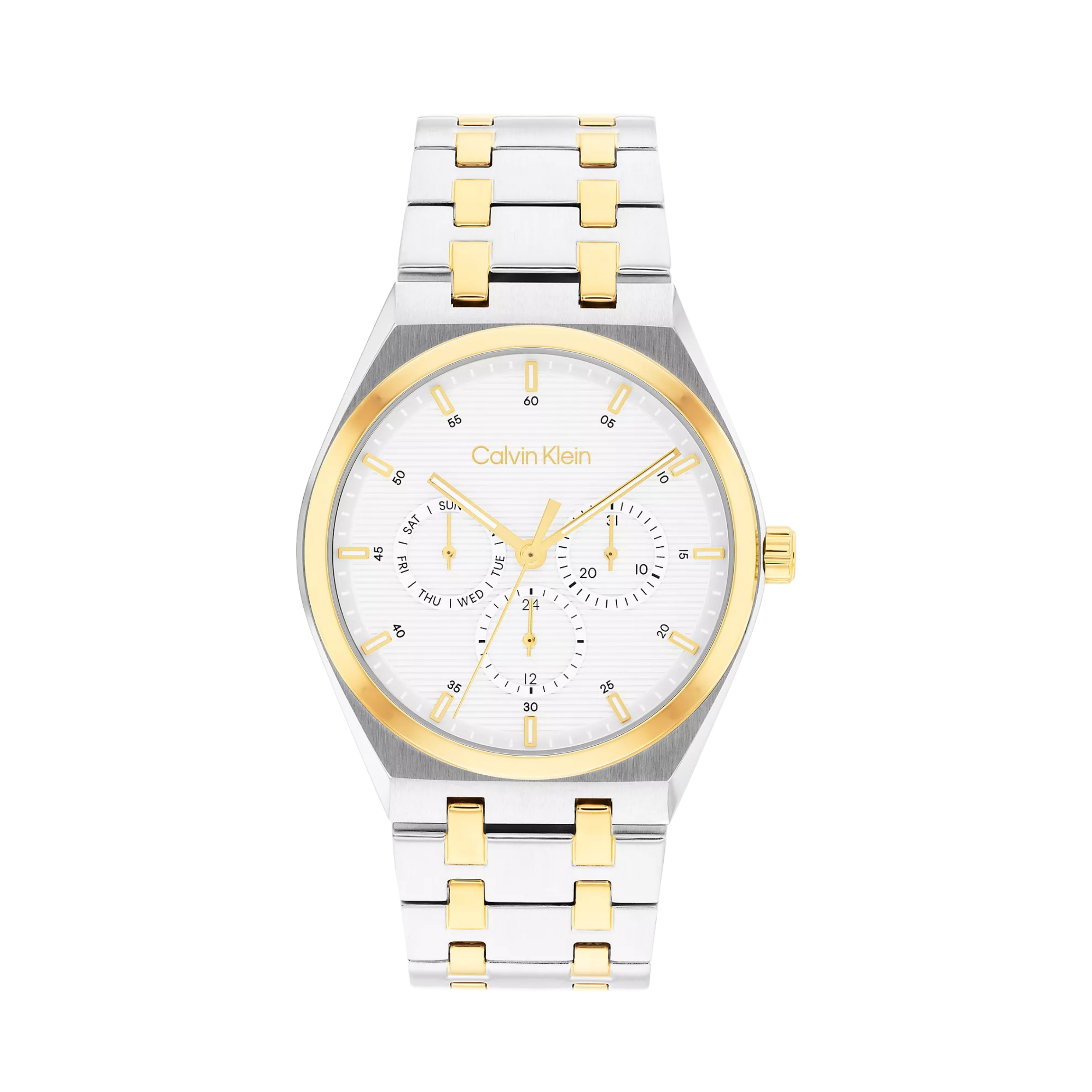 Calvin Klein Men Multifunction Link Bracelet Watch 25200520 - White
