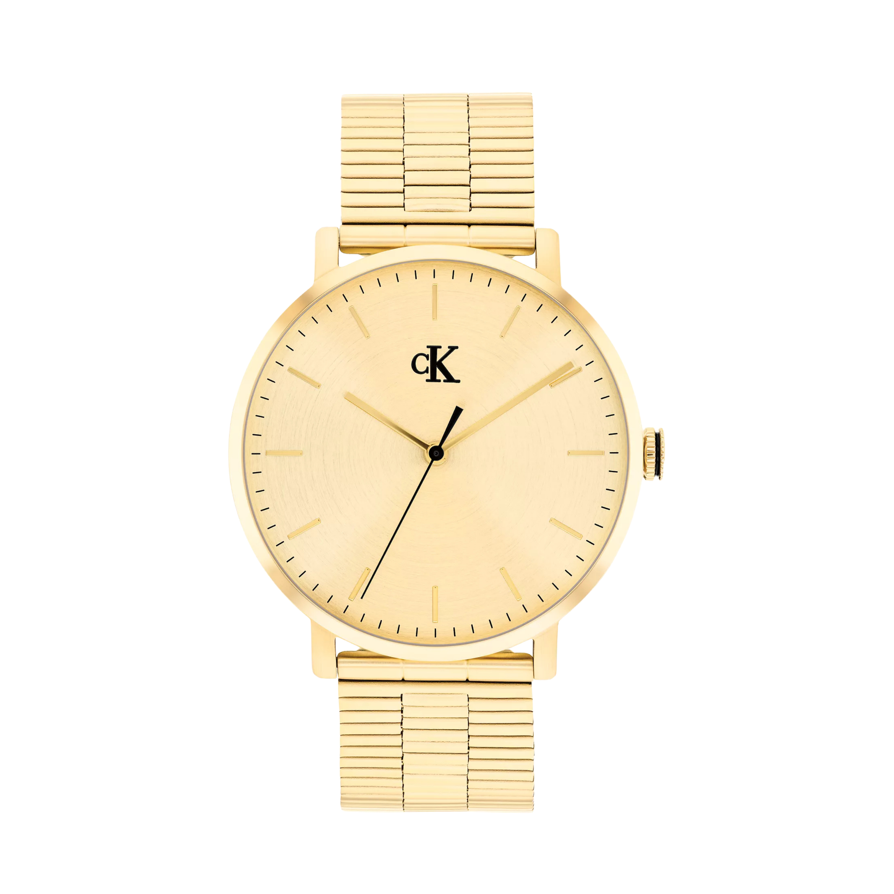 Calvin Klein Men Slim Case Link Bracelet Watch 25200547 - Gold