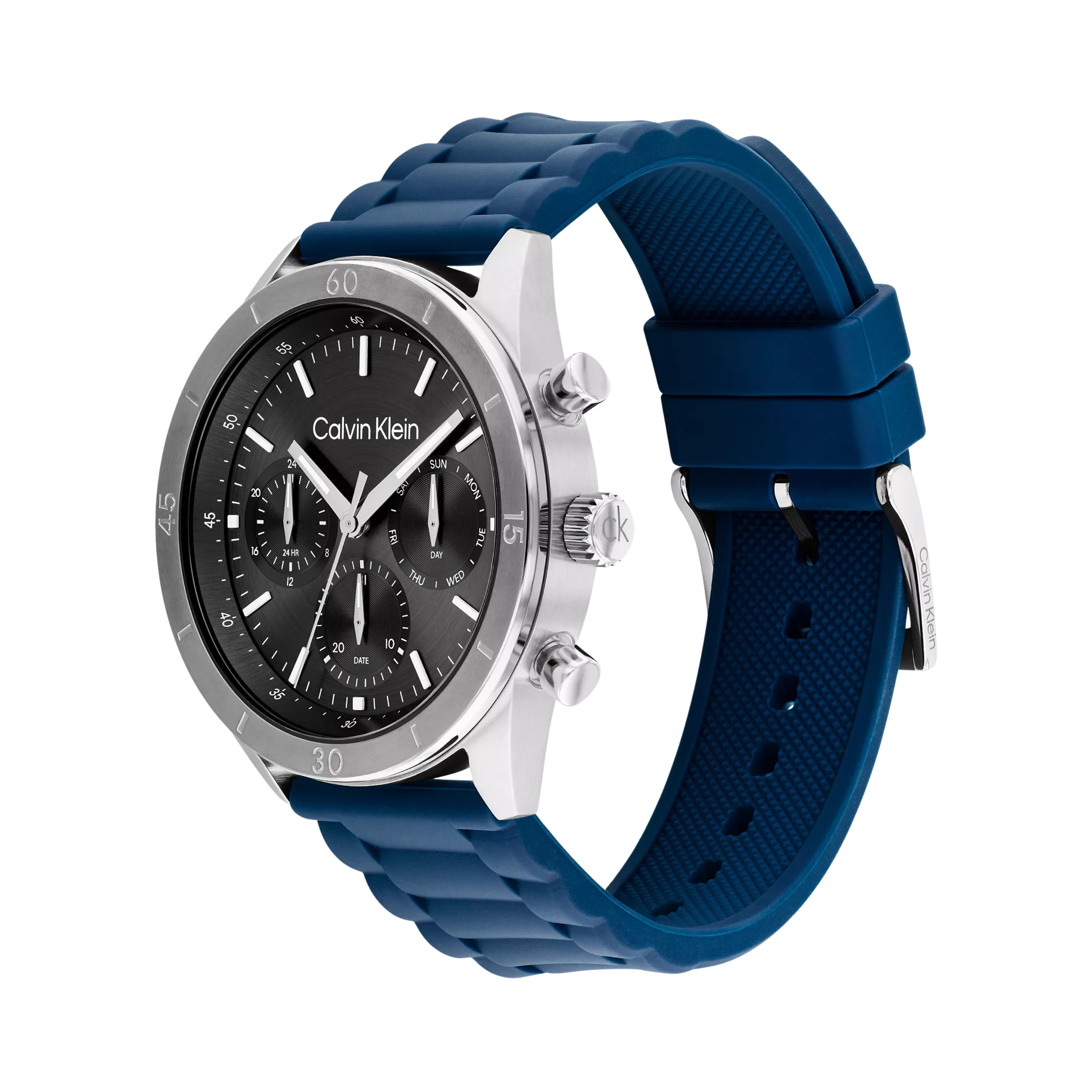 Calvin Klein Men Chronograph Silicone Watch LW000500 040 - Grey