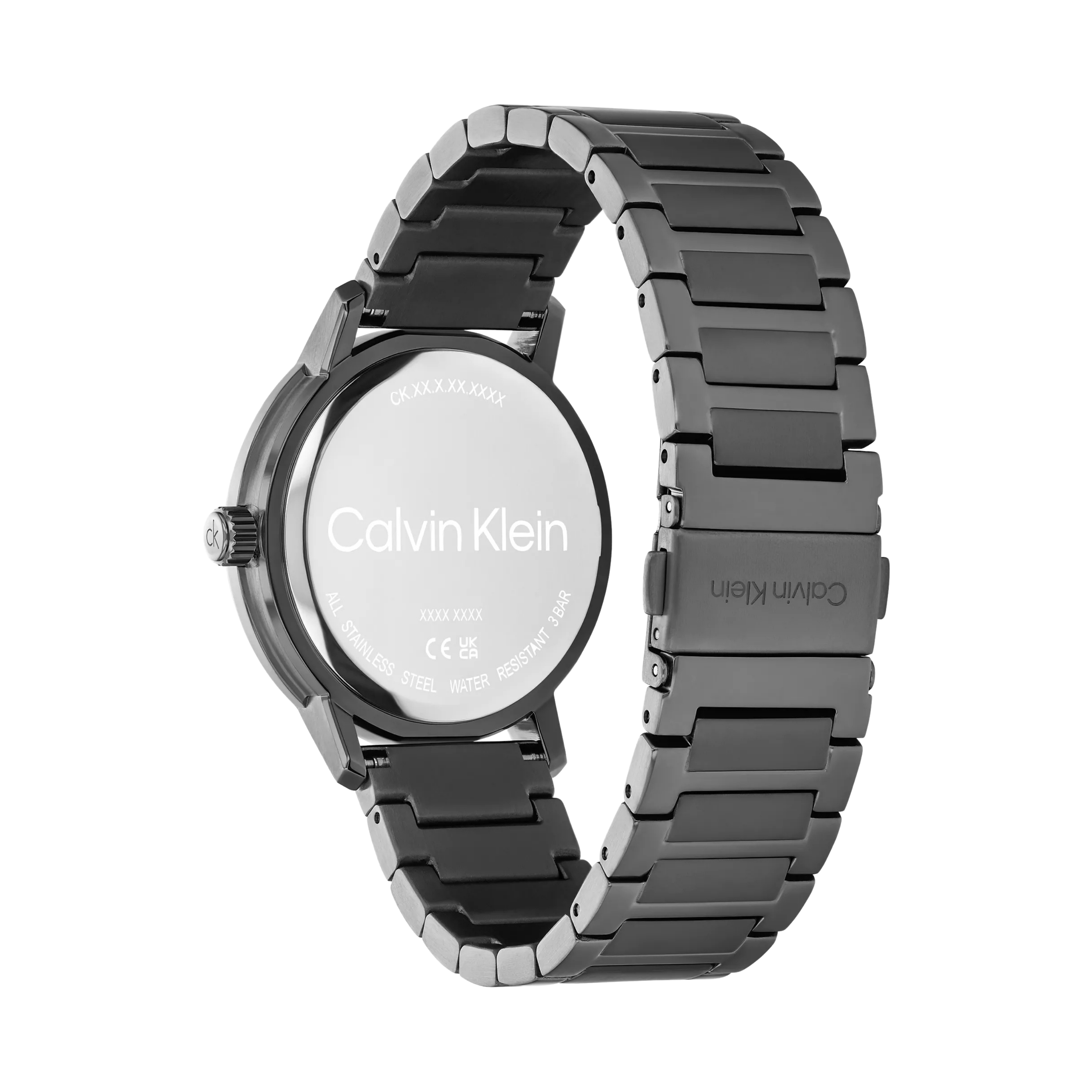 Calvin Klein Men Multifunction Exposed Dial Link Bracelet Watch 25200562 - Black