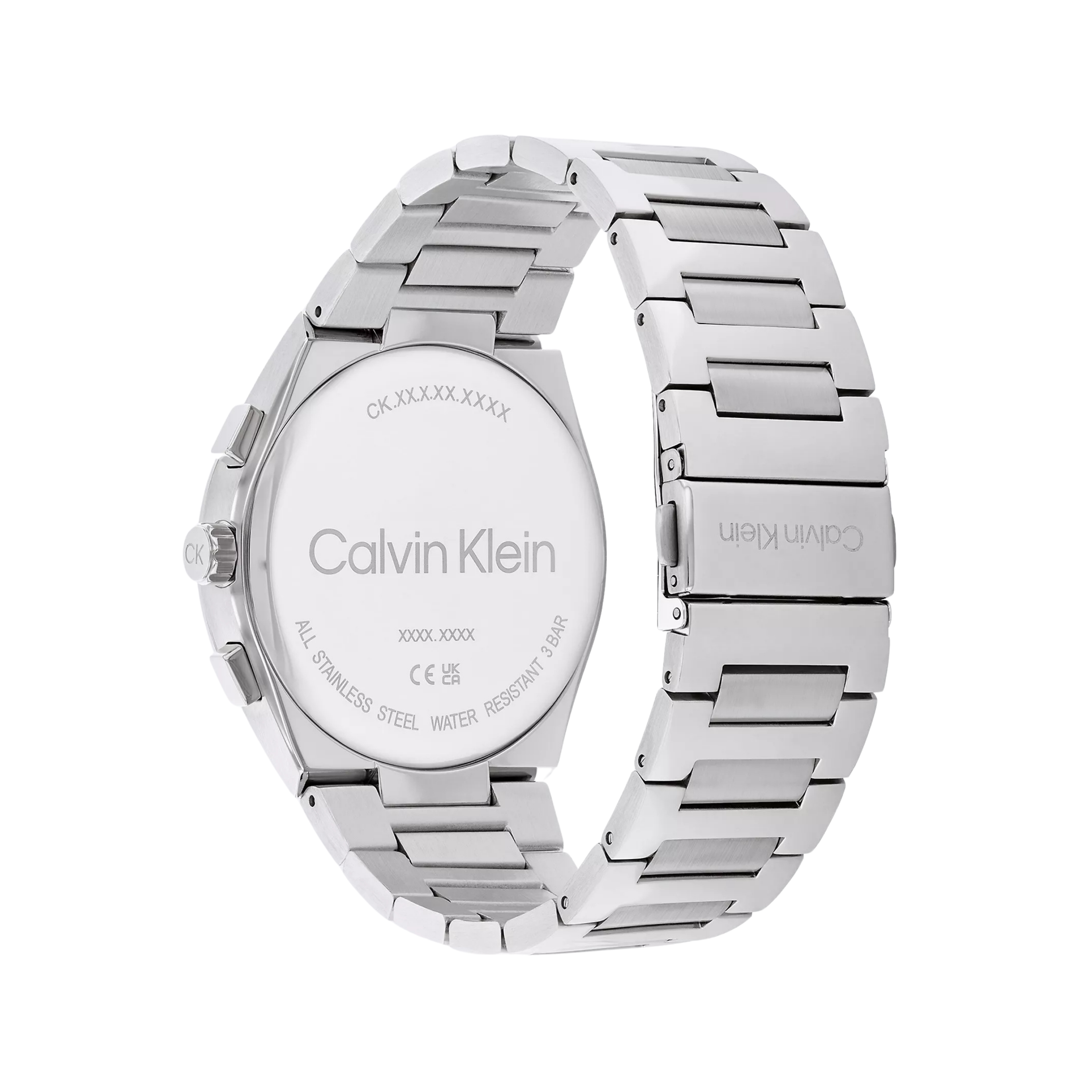 Calvin Klein Men Multifunction H Link Bracelet Watch 25200441 - Green Silver