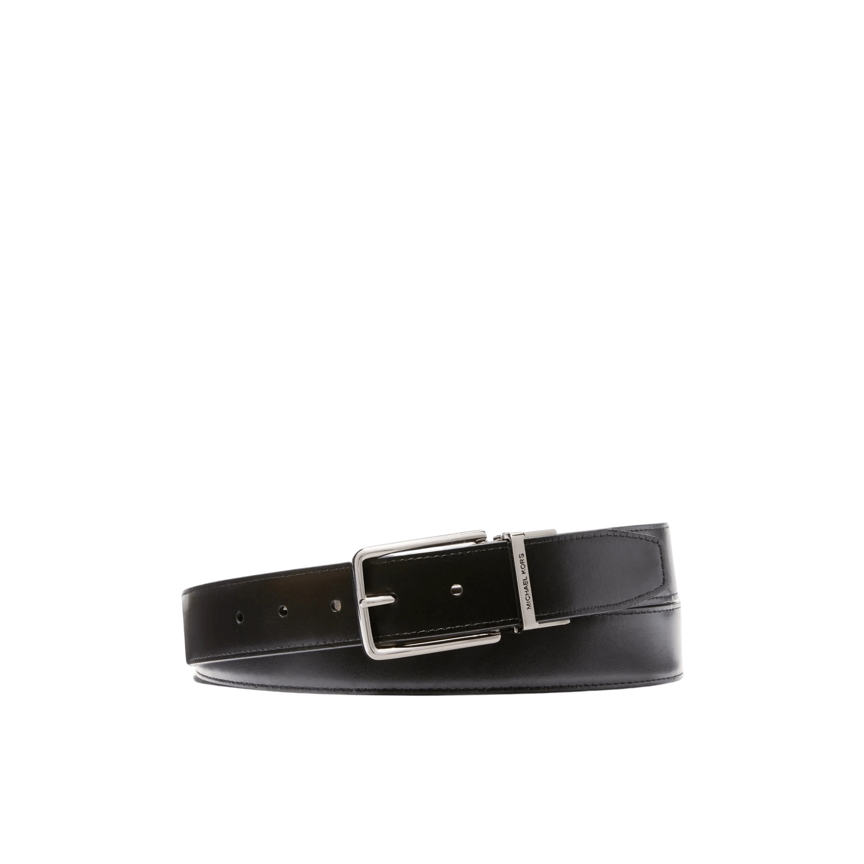 Michael Kors Men Reversible Logo and Leather Belt - Brown Black