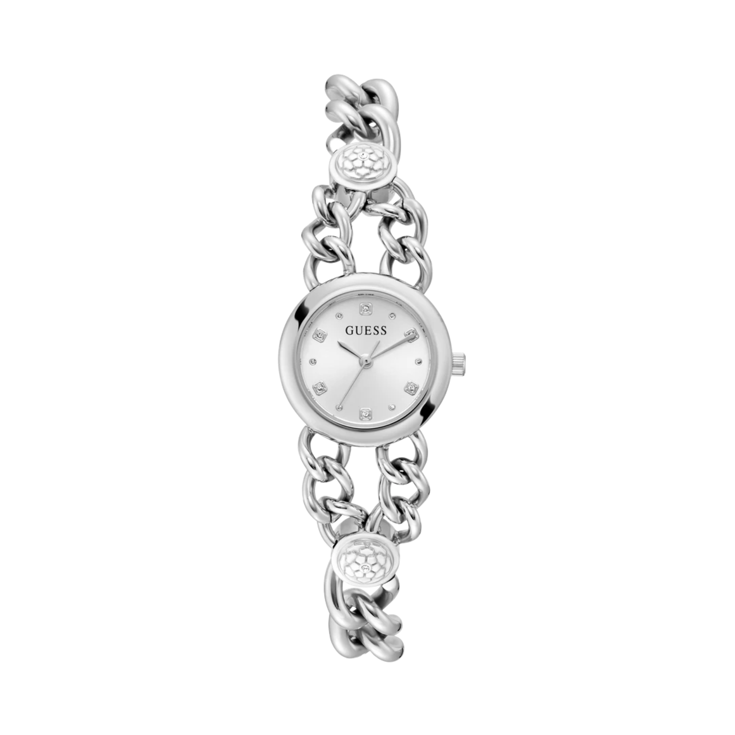Guess Women Silver Tone Analog Watch GW0758L1 - Silver