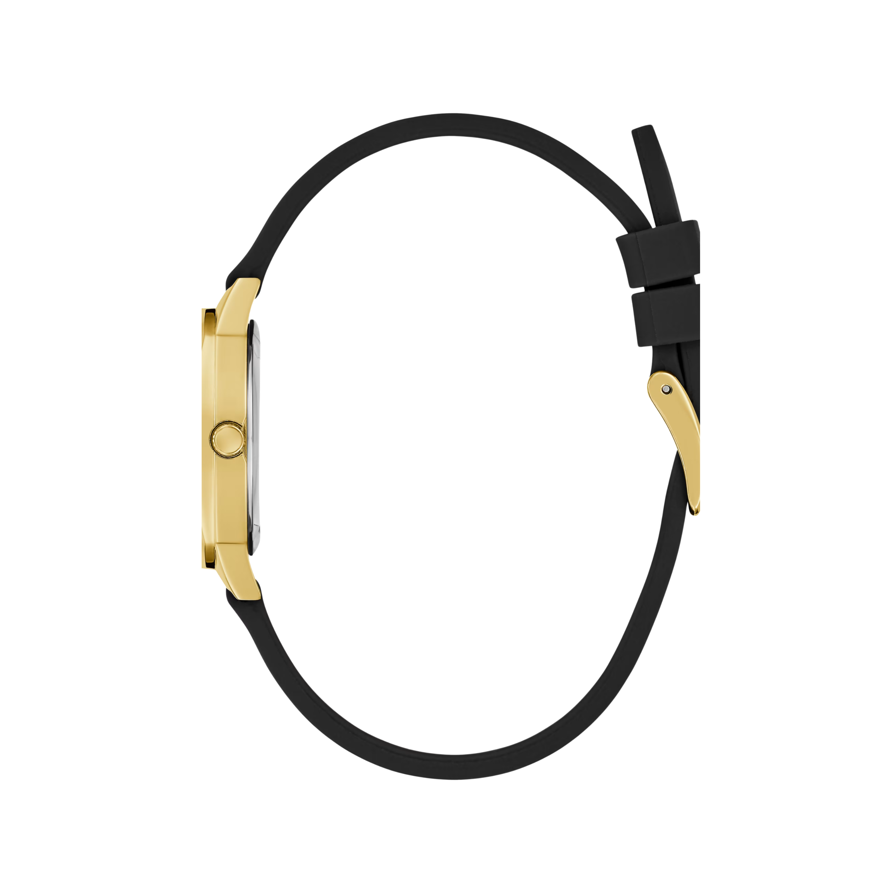 Guess Women Gold Tone and Black Analog Watch - Gold