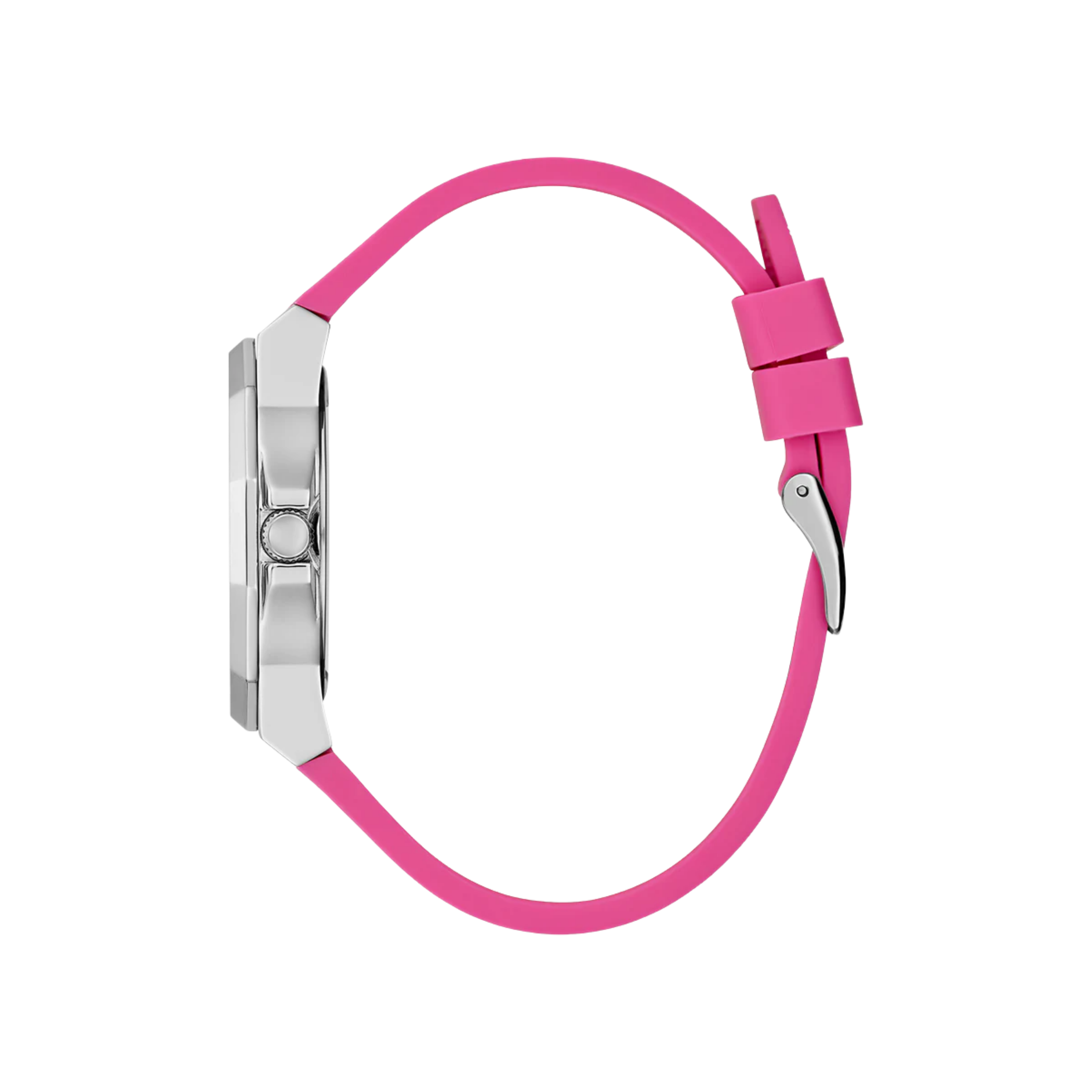 Guess Women Pink Silver Tone Analog Watch GW0598L1 - Pink Silver