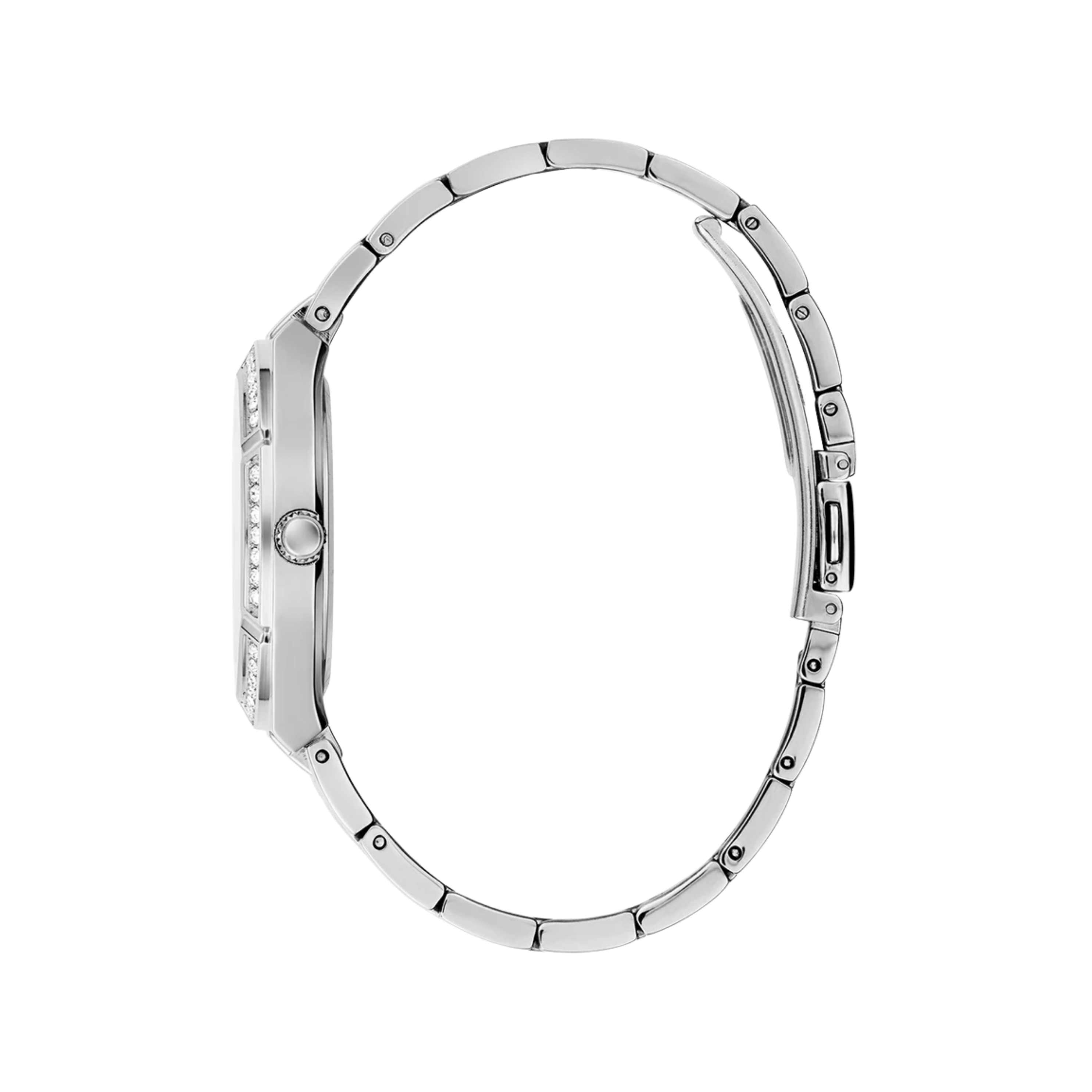 Guess Women Silver Tone Analog Watch GW0033L5 - Silver