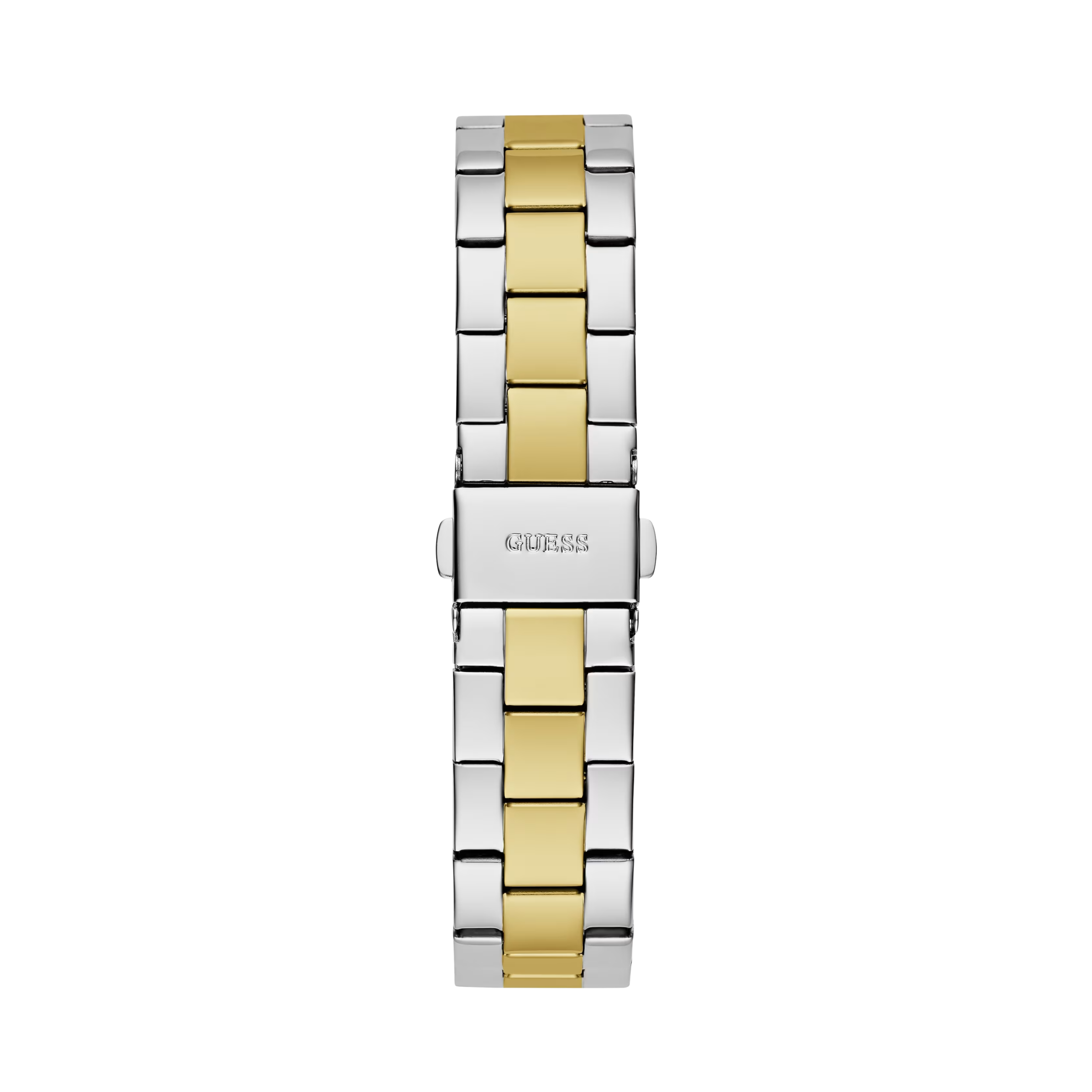 Guess Women Gold and Silver Tone Analog Watch - Silver Gold Green