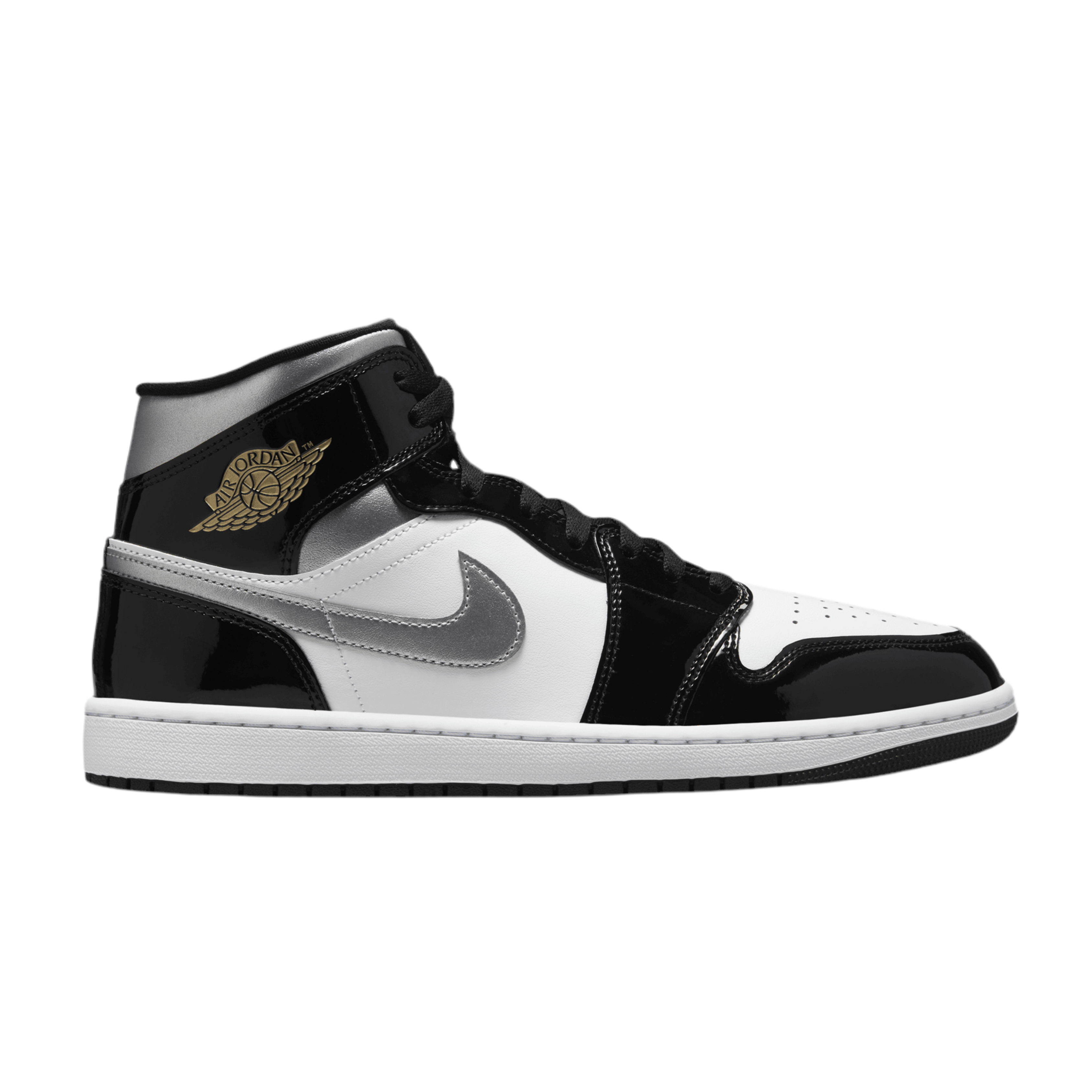 Nike Men's Air Jordan 1 Mid SE - Black Silver