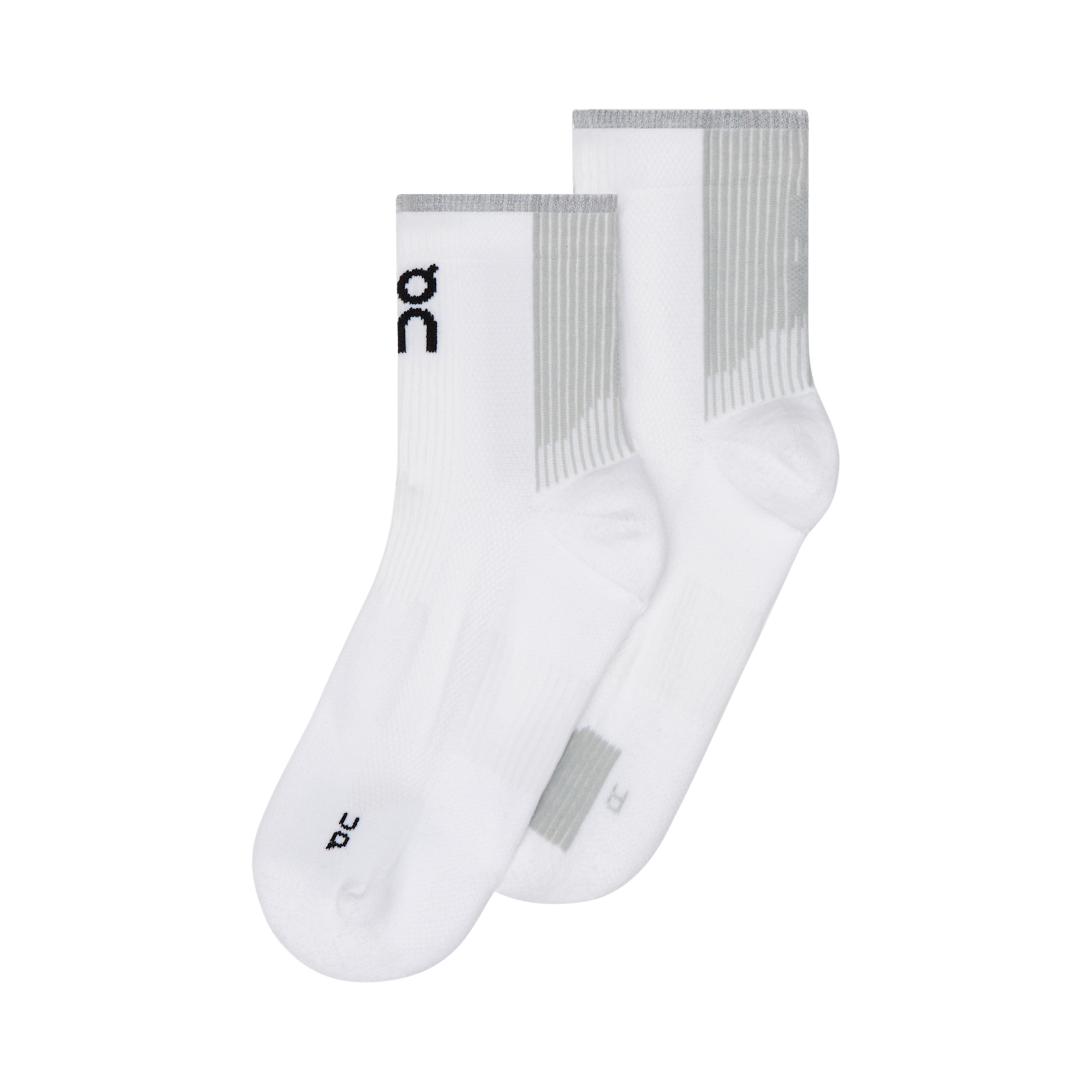 On Performance Run Sock Mid - White Glacier
