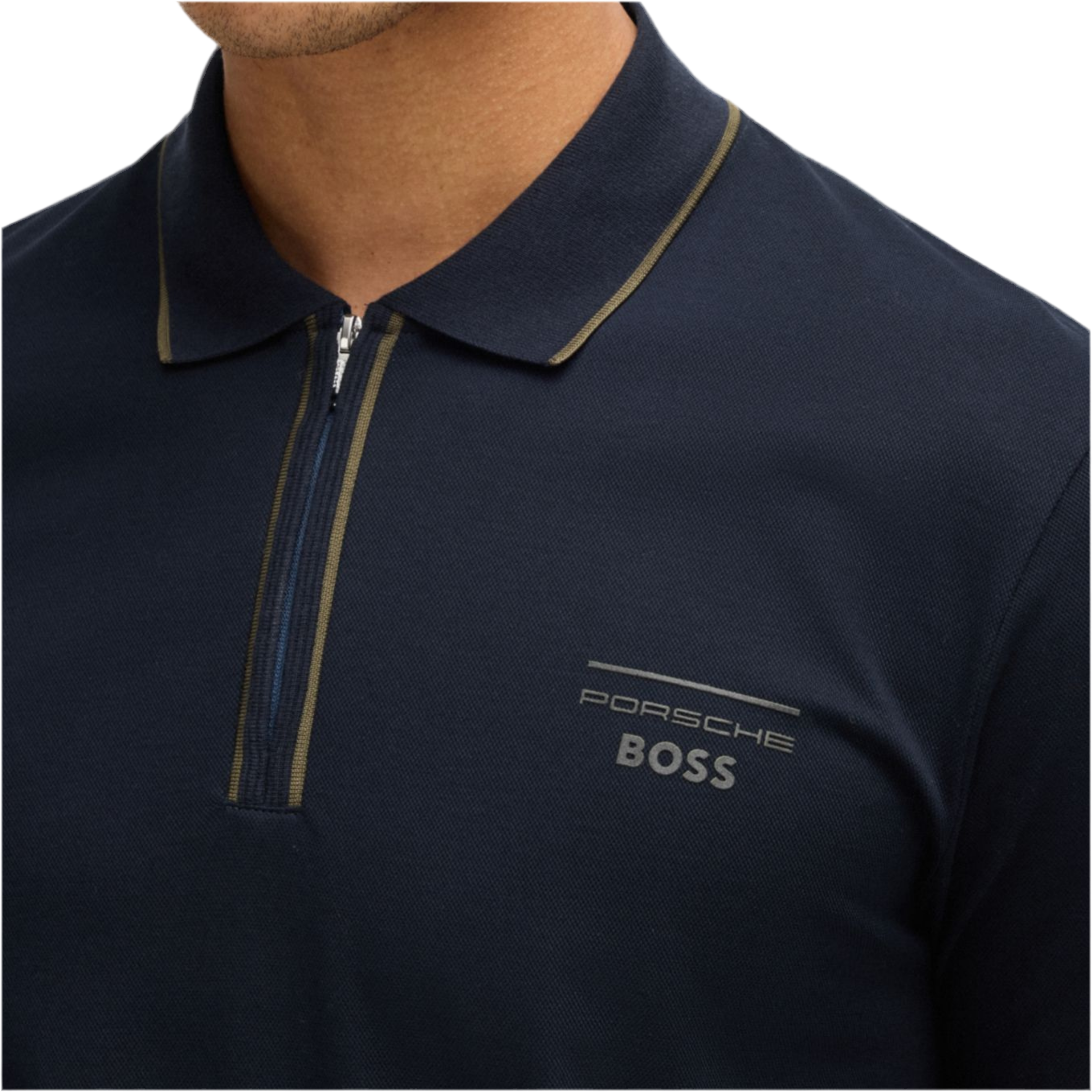 Hugo Boss Men Polo Shirt Porsche X Boss - Dark Blue