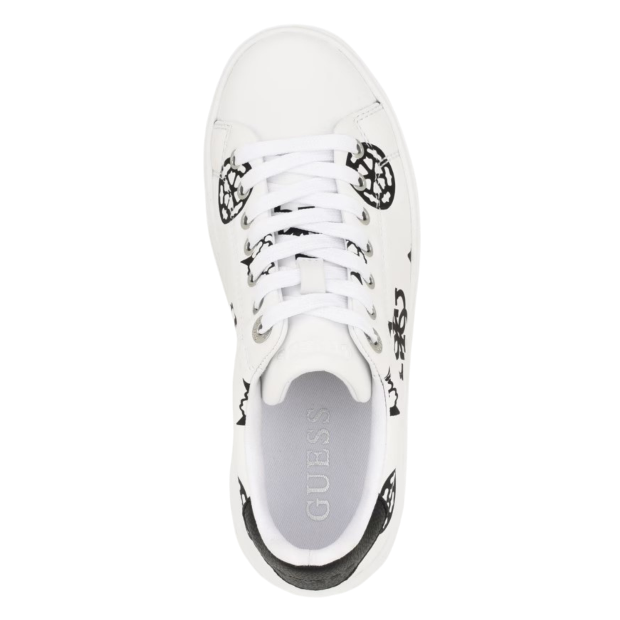 Guess Women Denesa Peony Sneaker - White Logo