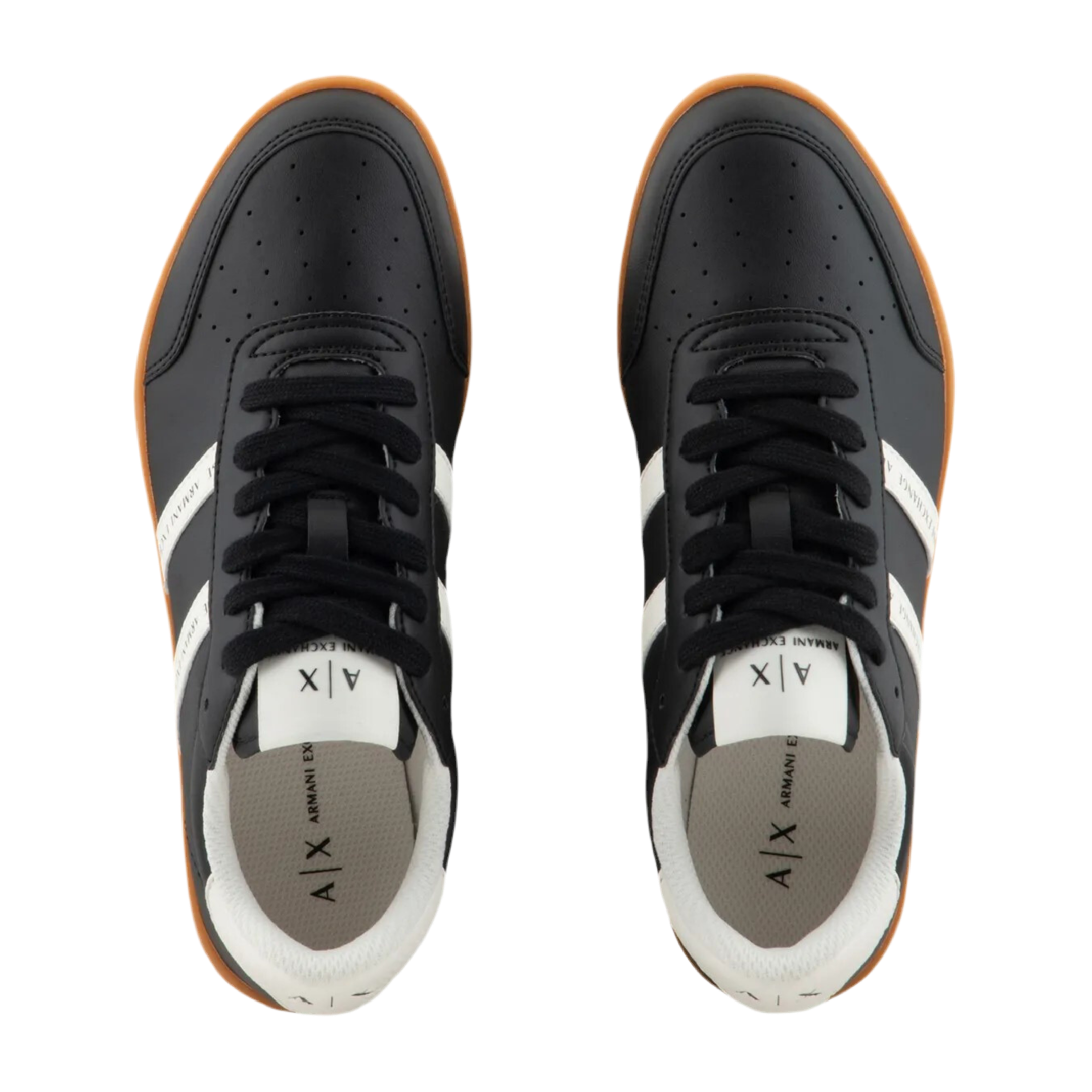 Armani Exchange Women's Composition Lace-up Sneaker - Black