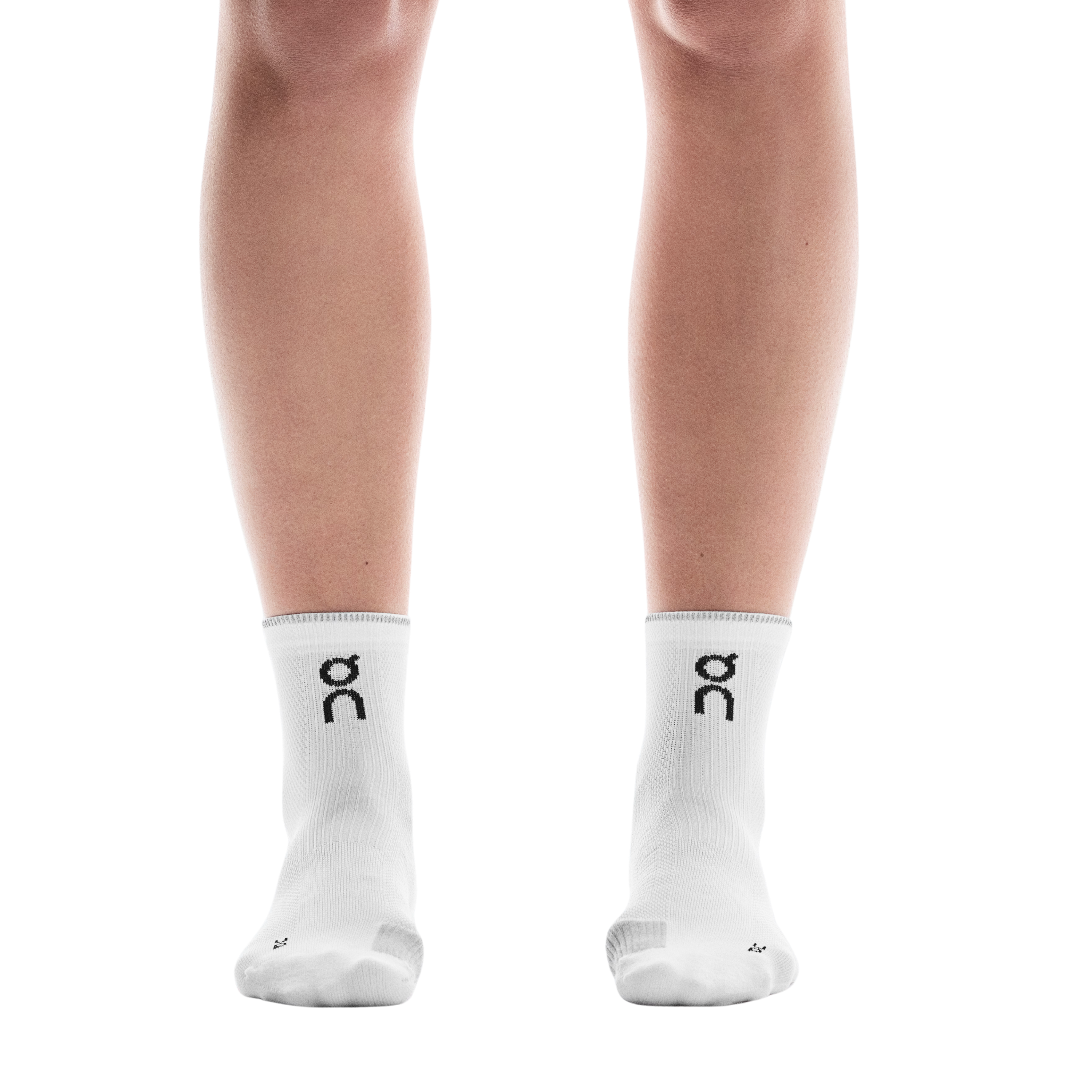 On Performance Run Sock Mid - White Glacier
