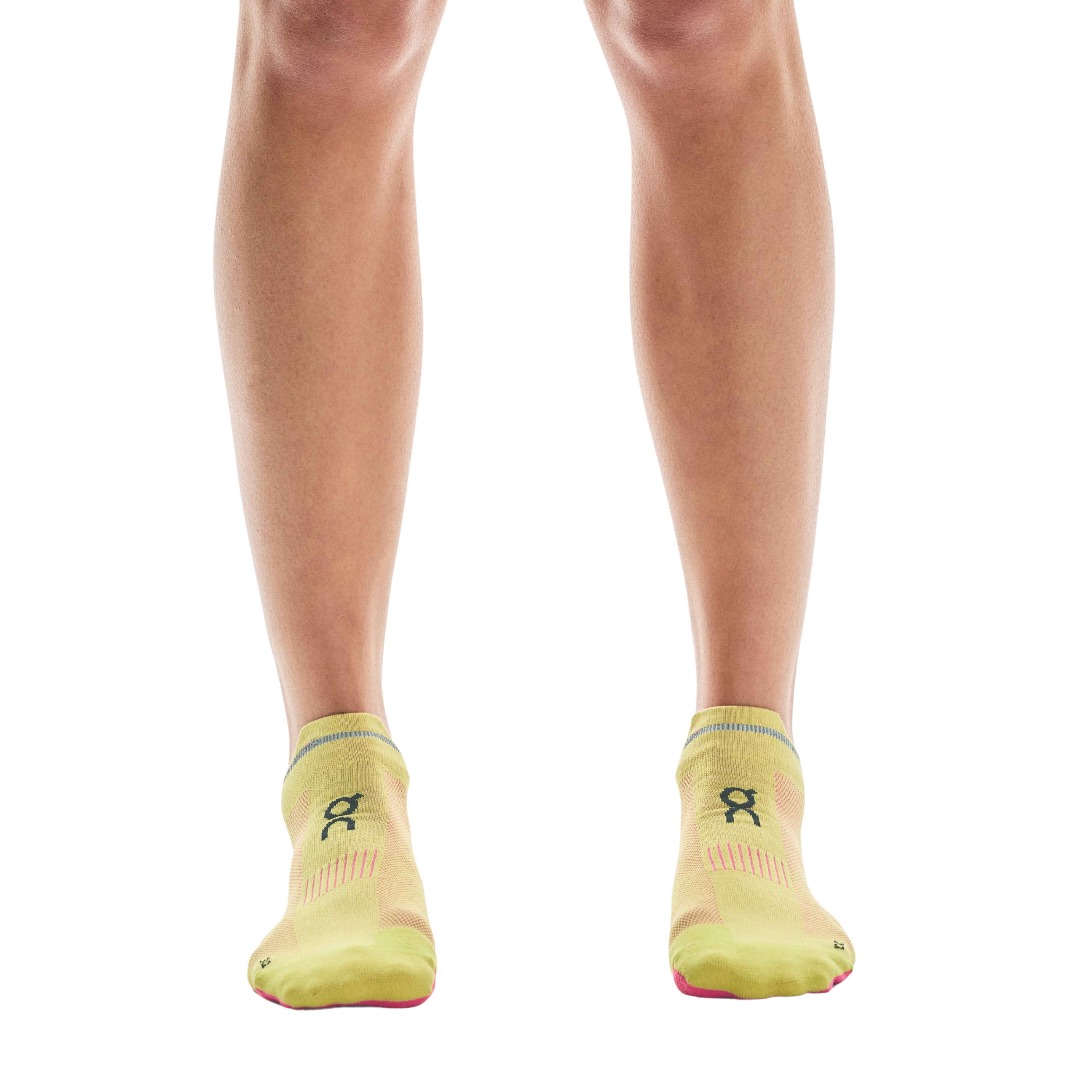 On Elite Run Sock Low - Limelight Pink