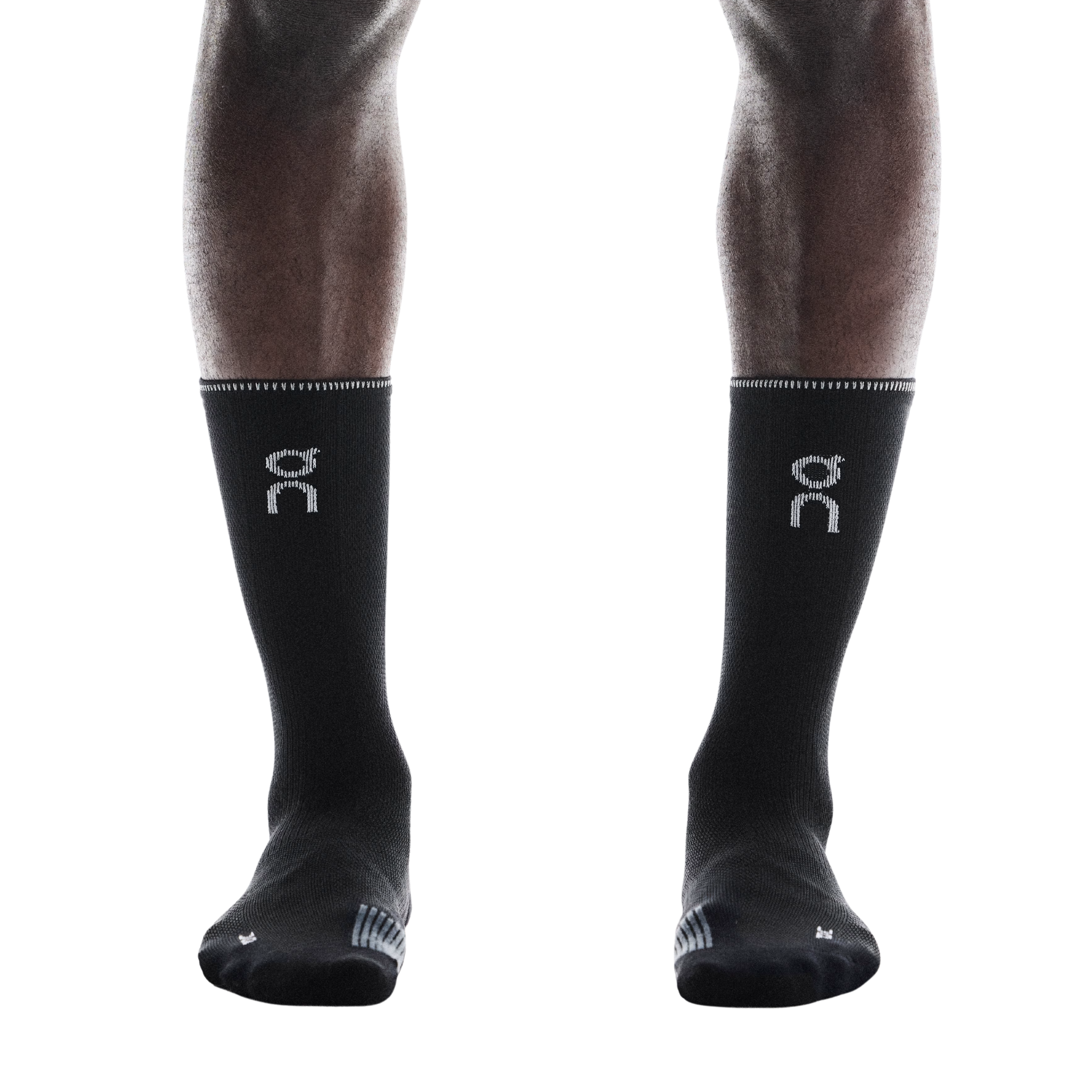 On Performance Run Sock High - Black Eclipse