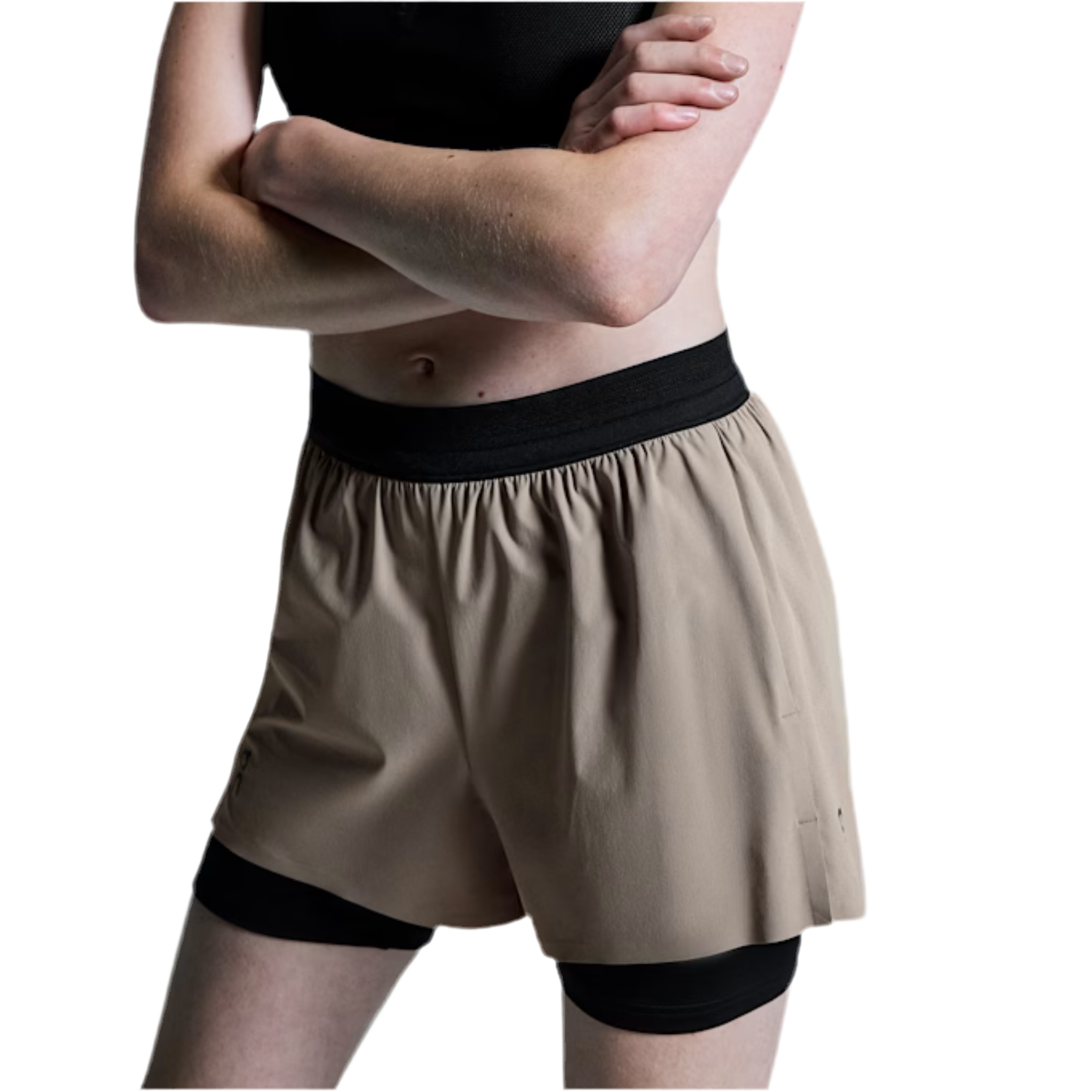 ON Women 3" Performance 2/1 Shorts - Cinder Black