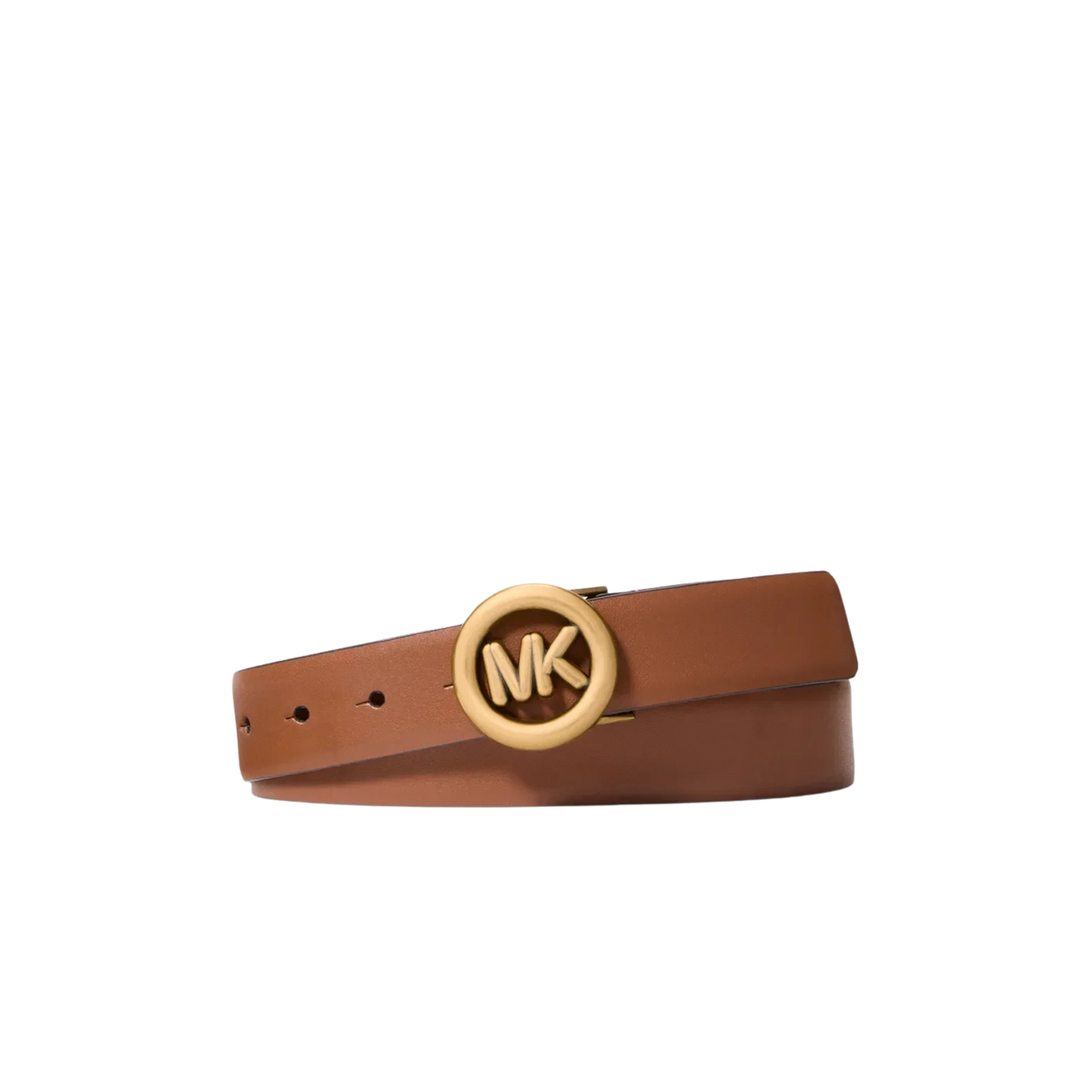 Michael Kors Women Logo Leather Belt - Luggage