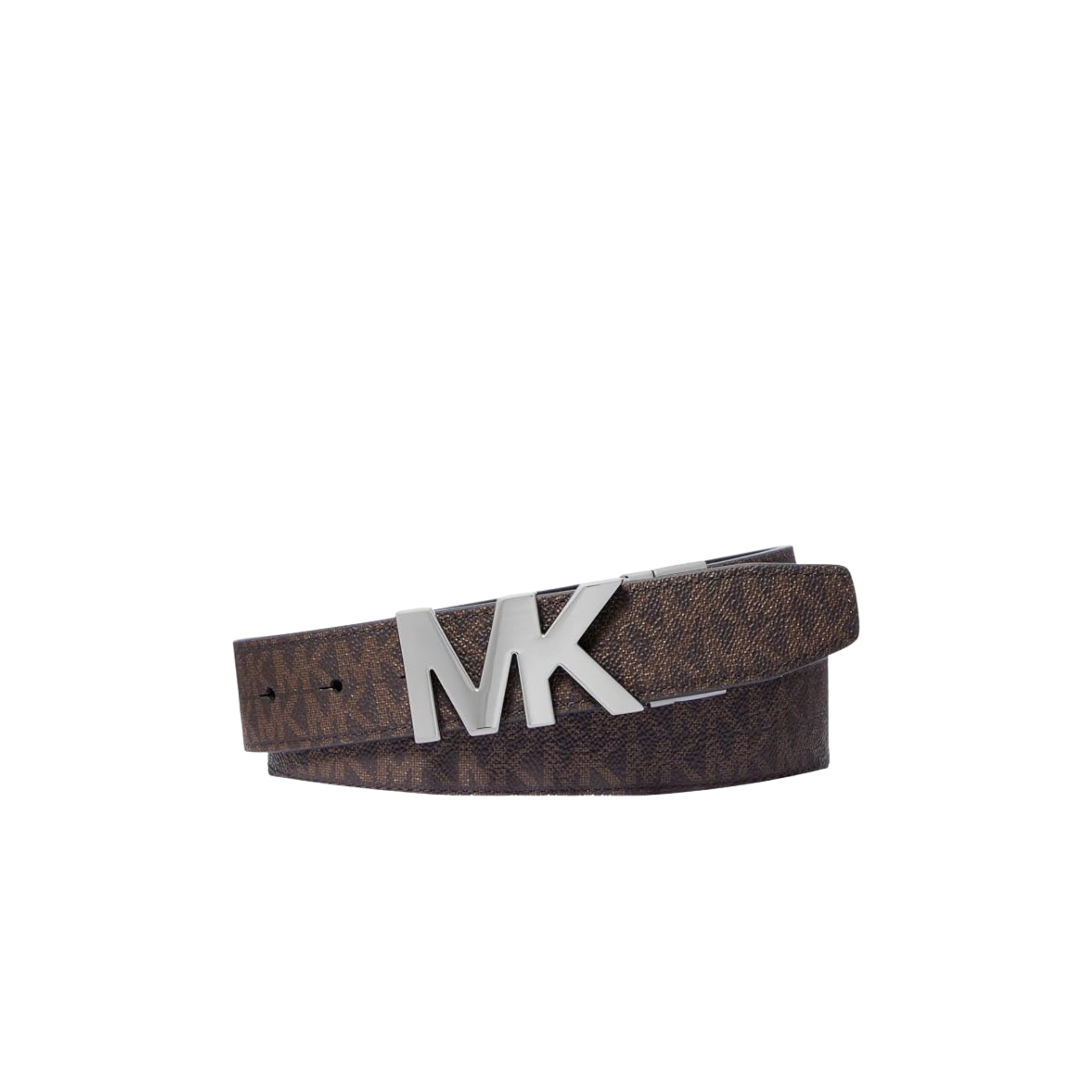 Michael Kors Men Reversible Signature Logo Buckle Belt - Brown Black