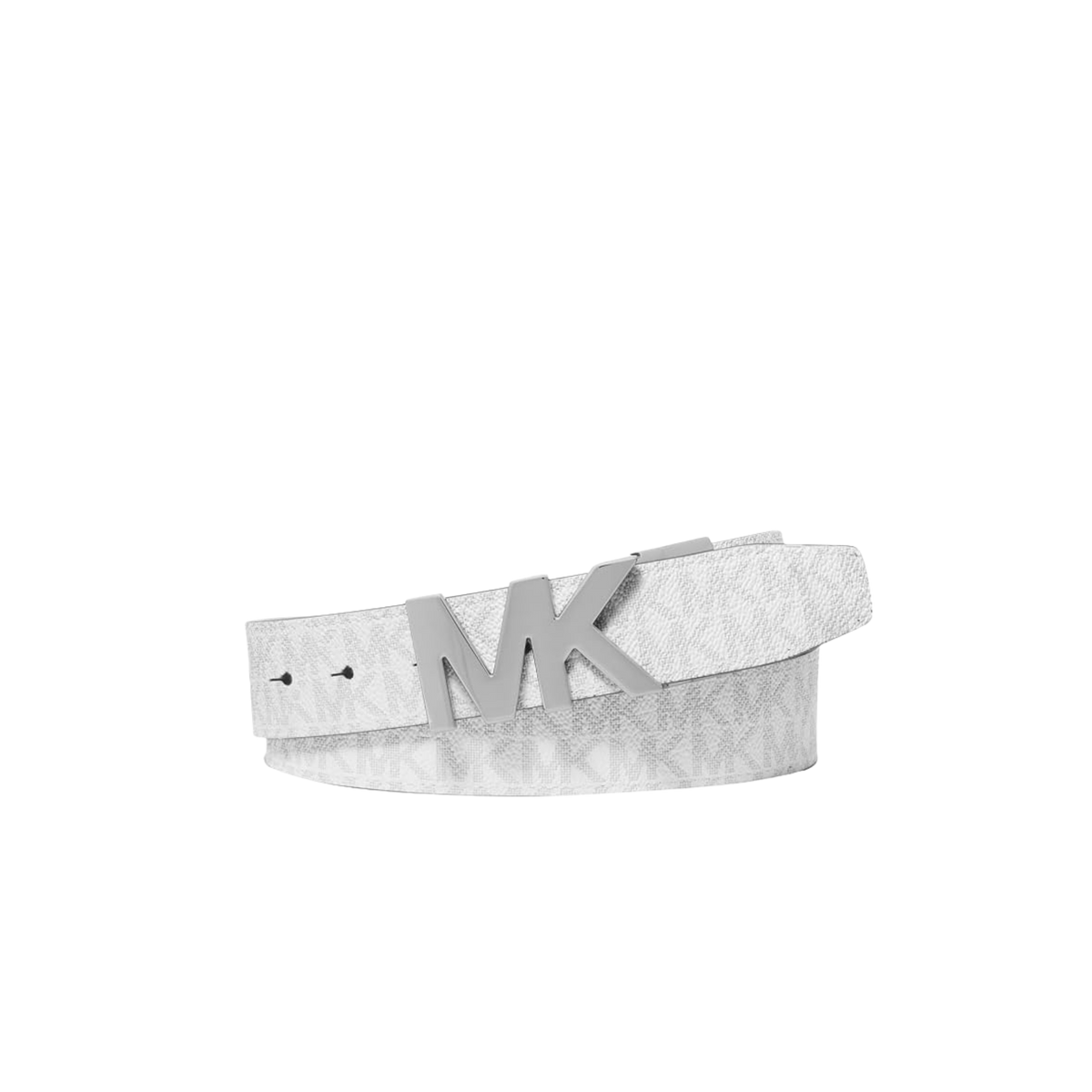 Michael Kors Men Reversible Signature Logo Buckle Belt - Bright White