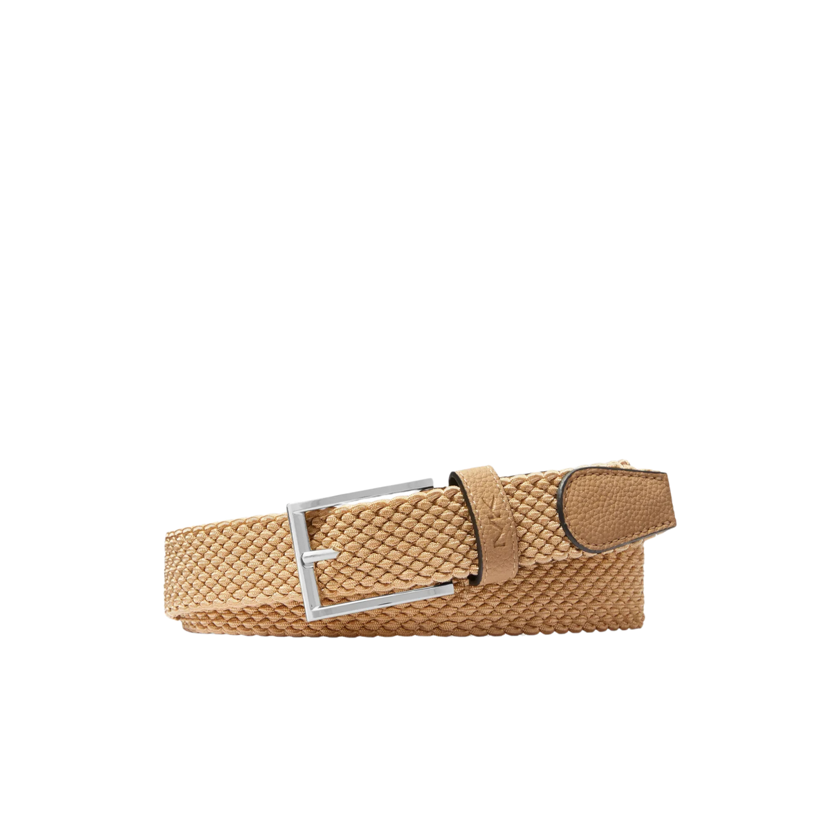 Michael Kors Men Braided Belt - Camel