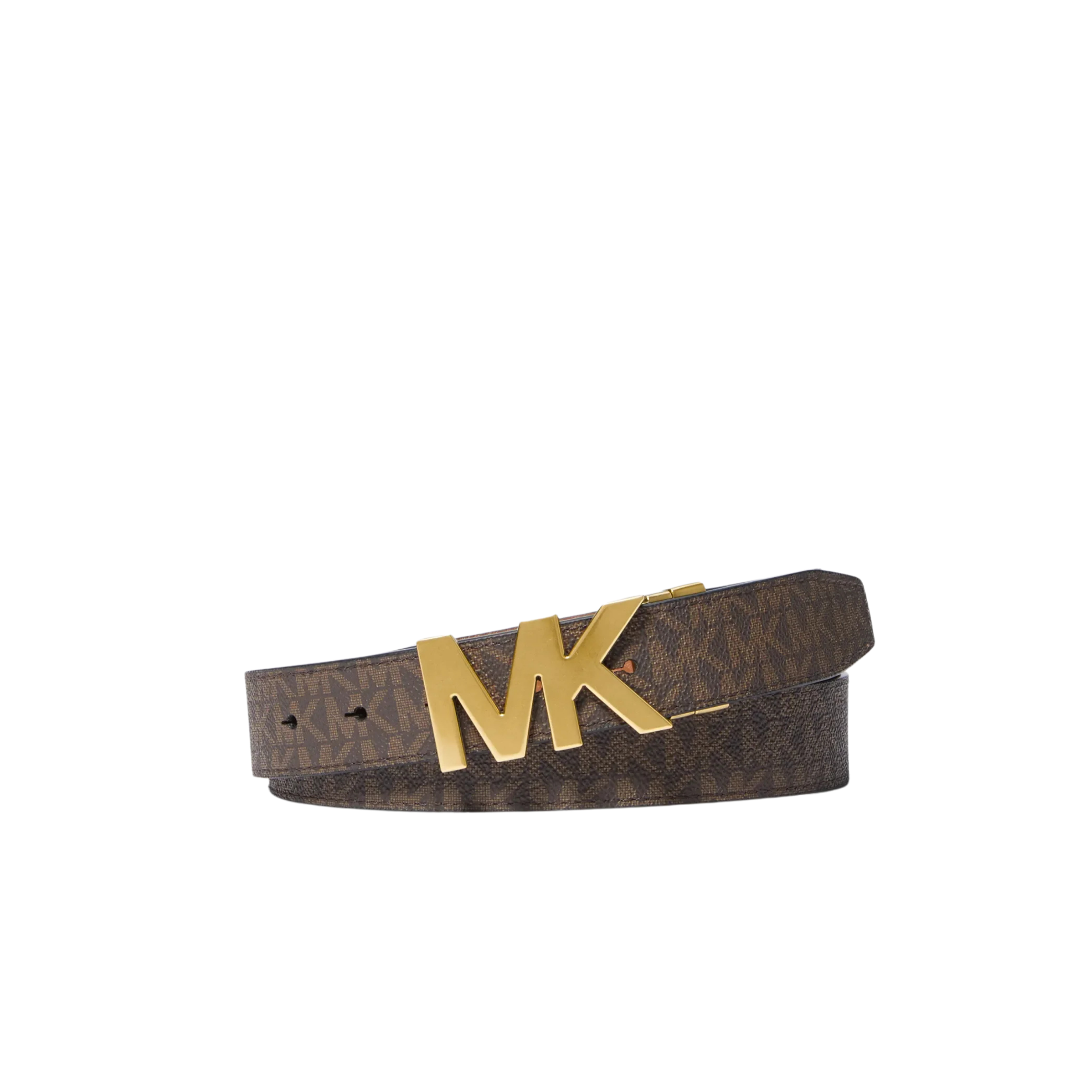 Michael Kors Men Reversible Signature Logo Buckle Belt - Luggage