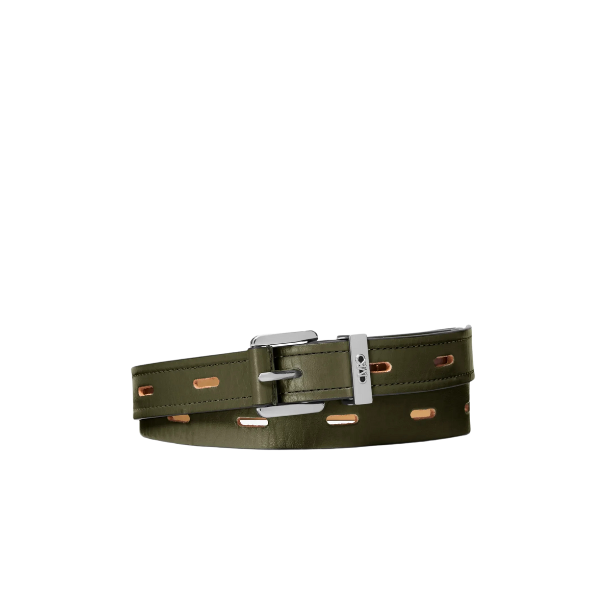Michael Kors Women Cutout Leather Blend Belt - Ivy