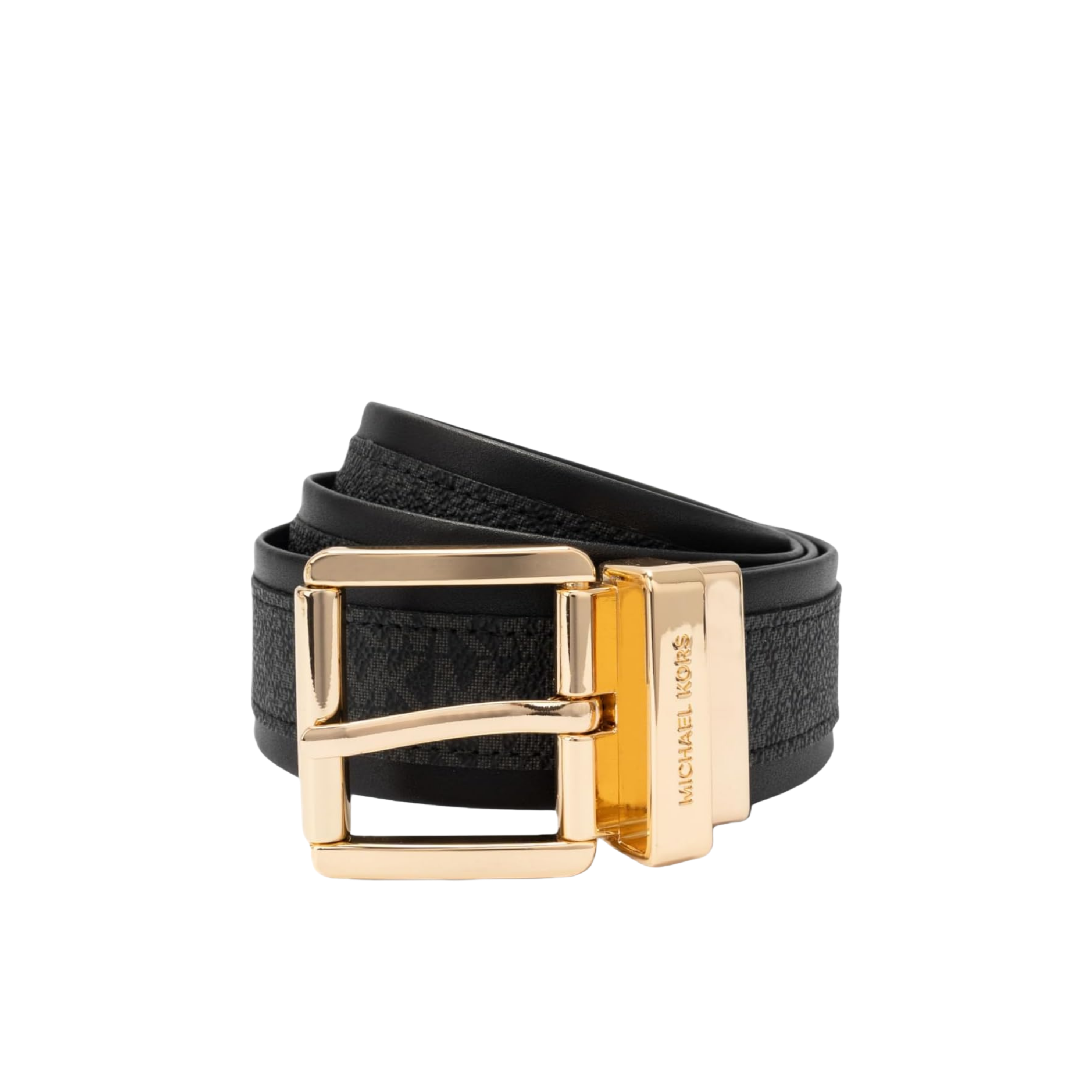 Michael Kors Women 1.5 Inch Reversible Logo Belt - Black