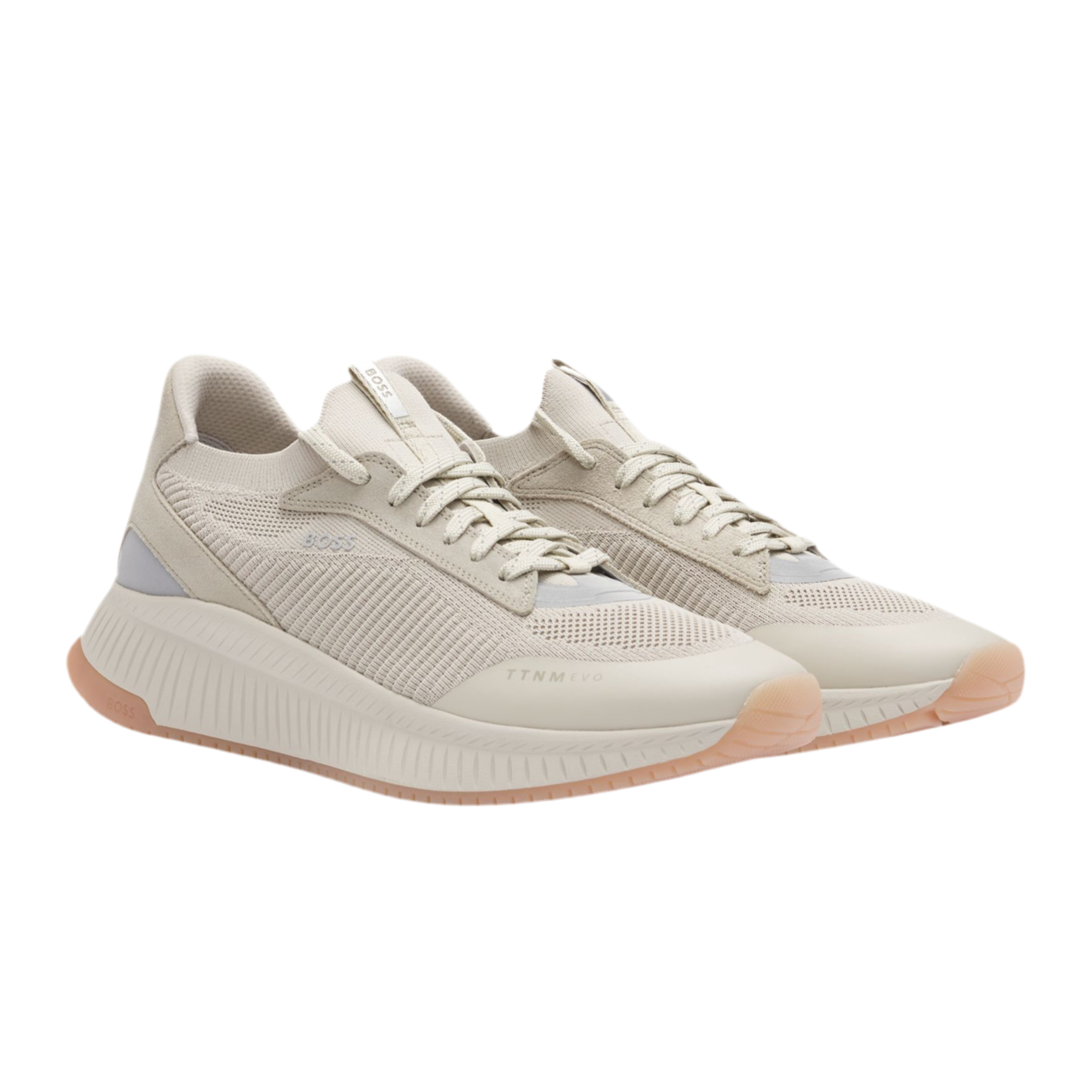 Hugo Boss Men Ttnm Evo Trainers - Light Beige