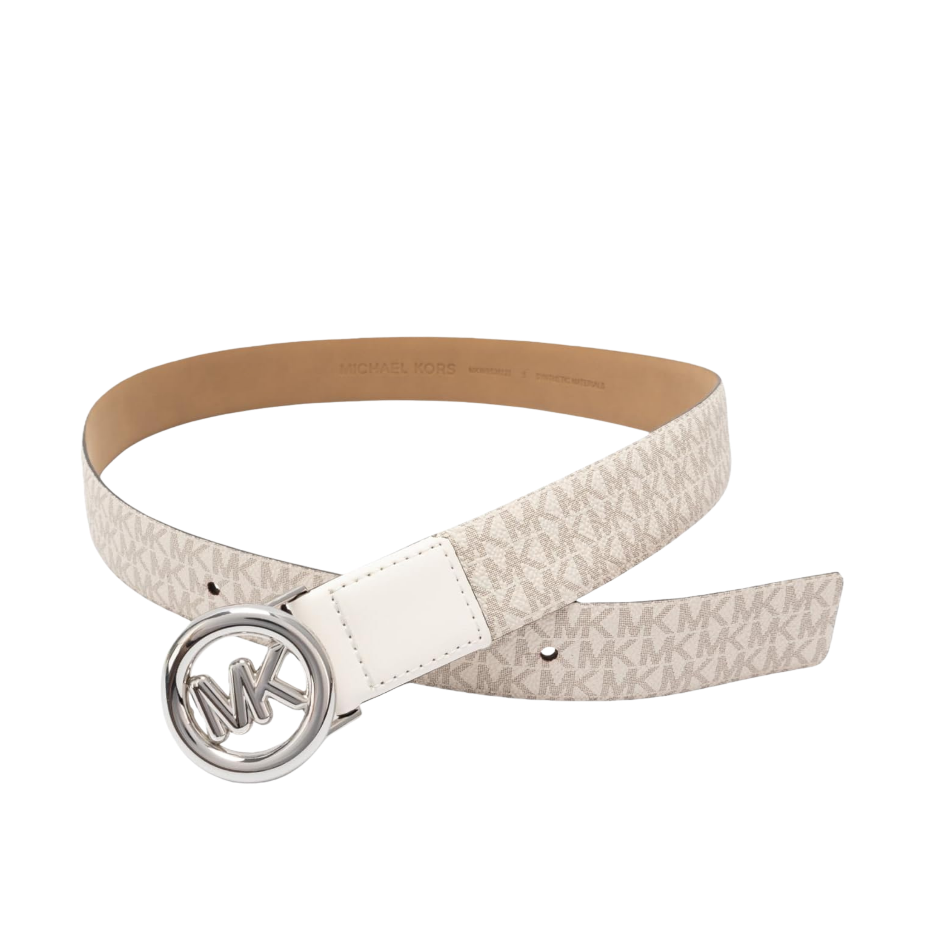 Michael Kors Women Non Reversible Leather Belt - Vanilla