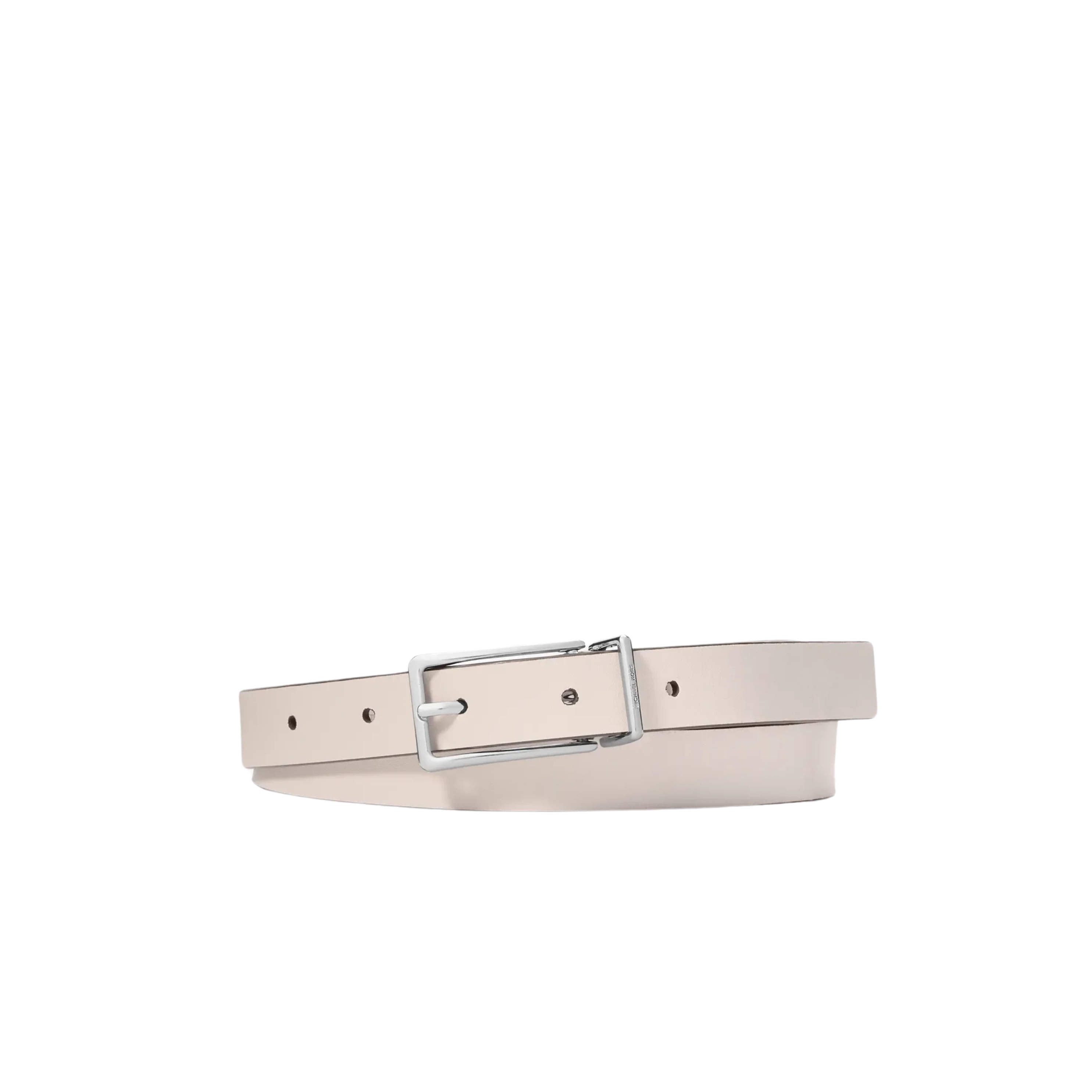 Michael Kors Women Reversible Signature Logo And Leather Belt - Vanilla
