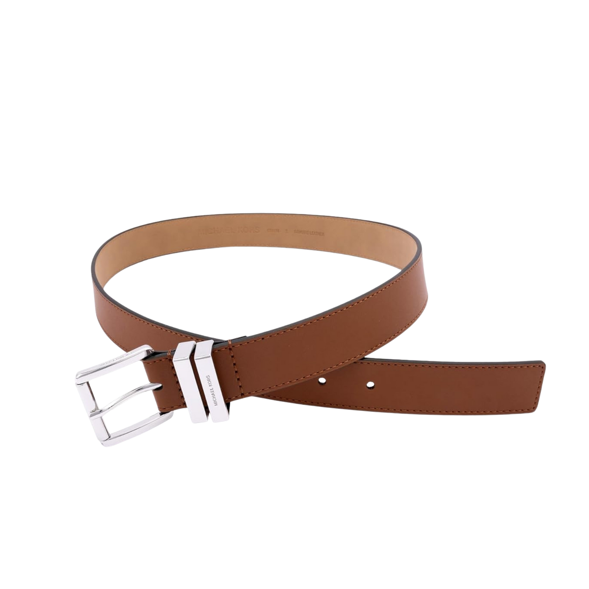 Michael Kors Women 1.25 Inch Leather Belt - Luggage