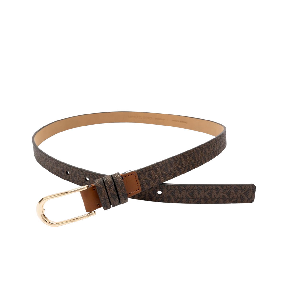 Michael Kors Women 20mm Non Reversible Leather Belt - Brown