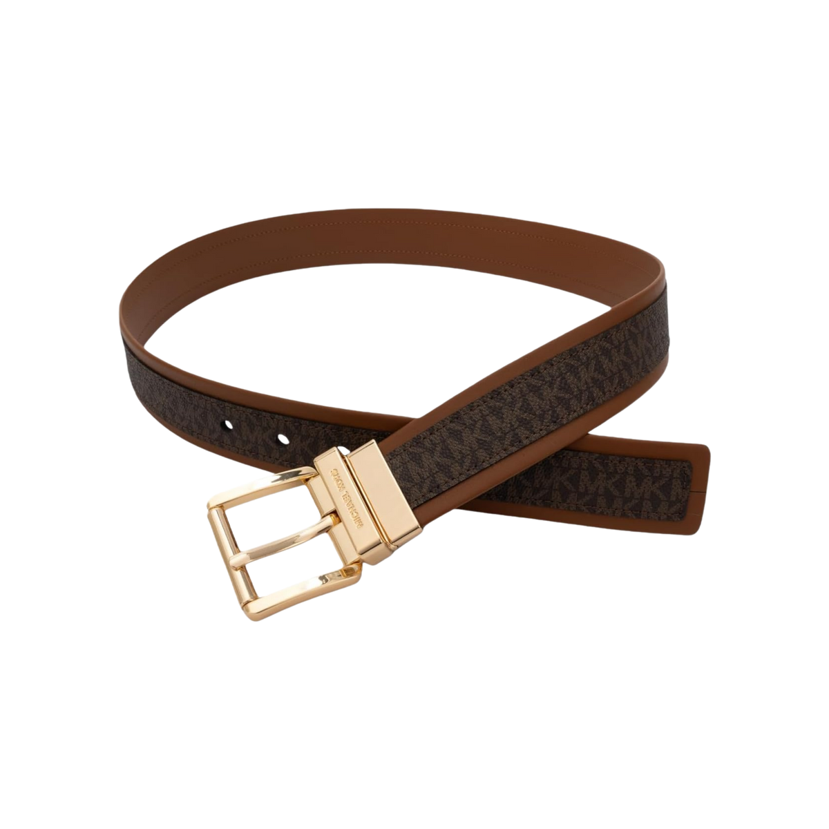 Michael Kors Women 1.5 Inch Reversible Logo Belt - Brown