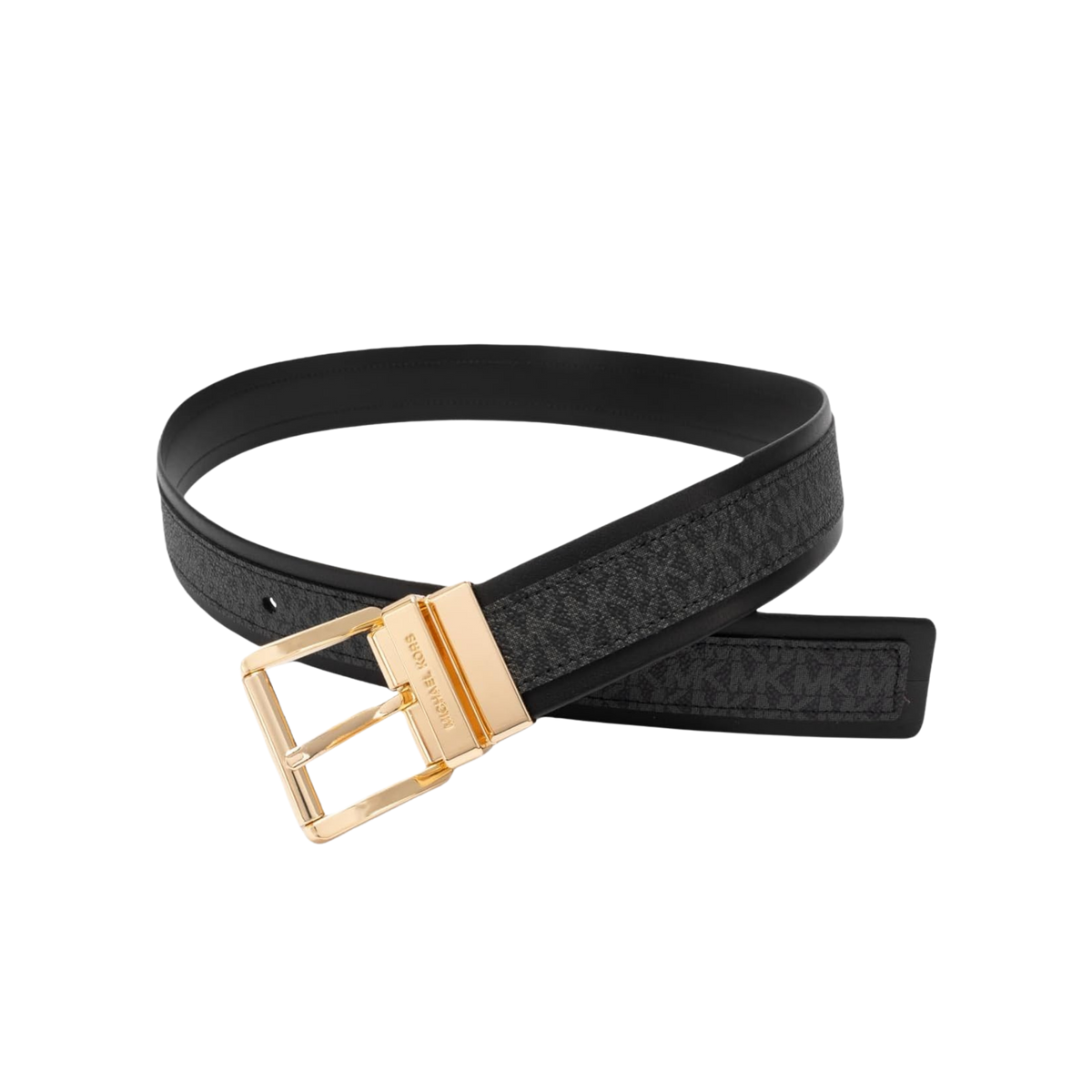 Michael Kors Women 1.5 Inch Reversible Logo Belt - Black