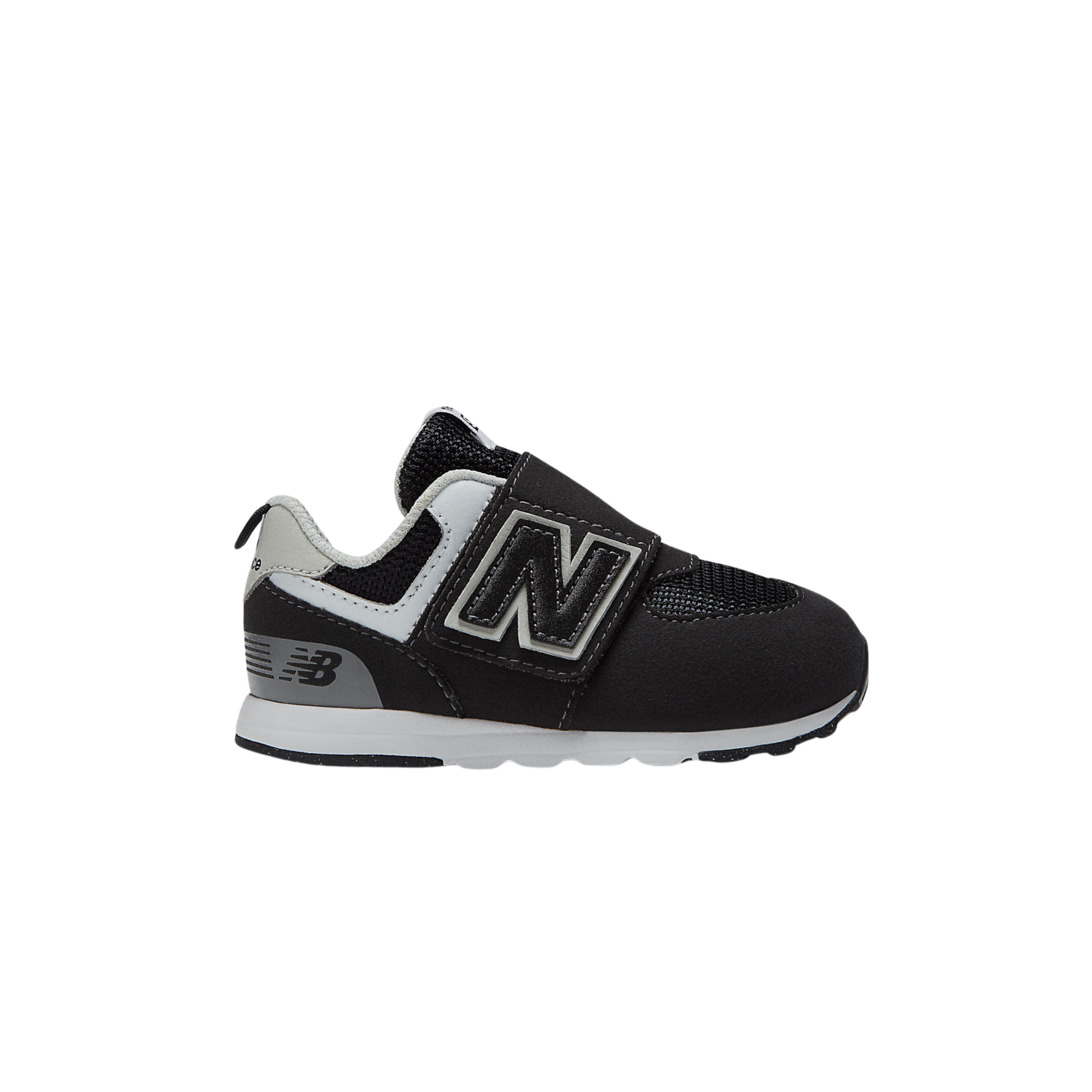 New Balance Toddler 574 - Black Silver Metallic
