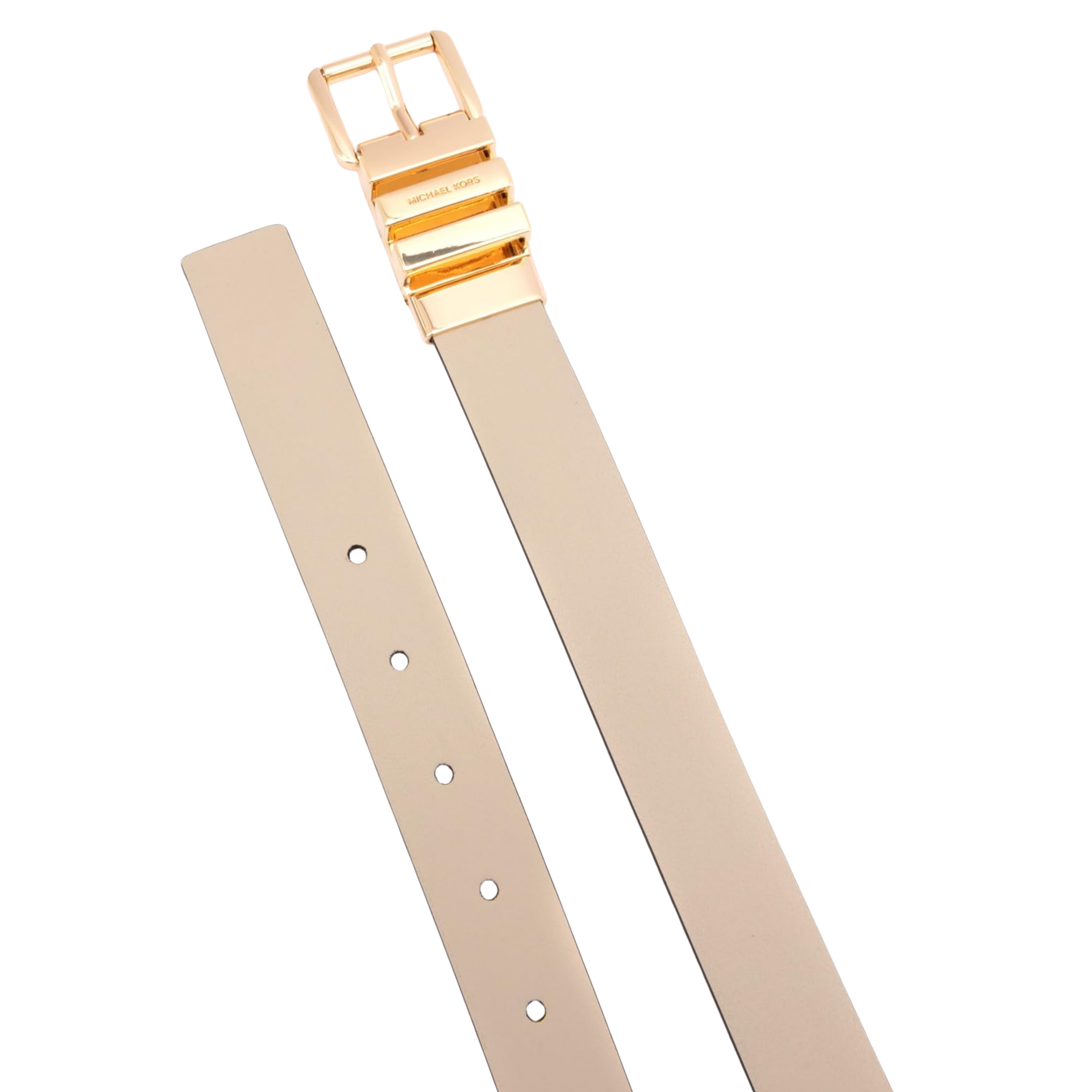 Michael Kors Women 1 Inch Reversible Leather Belt - Lt Sand