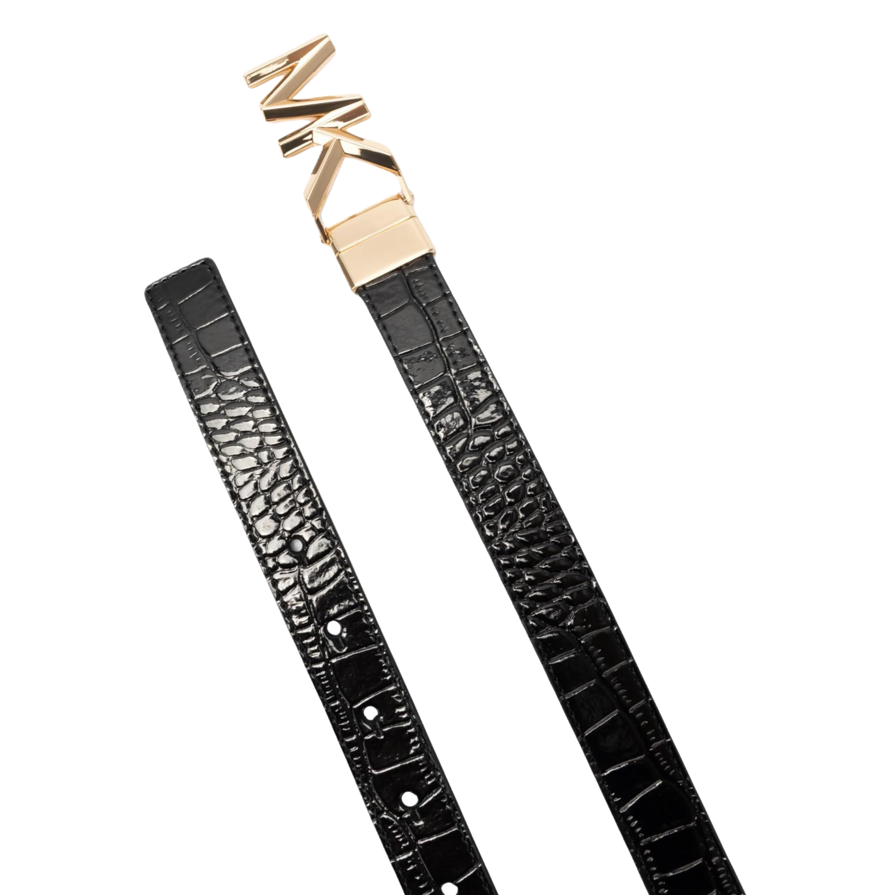 Michael Kors Women 1.1 Inch Logo Reversible Belt - Black
