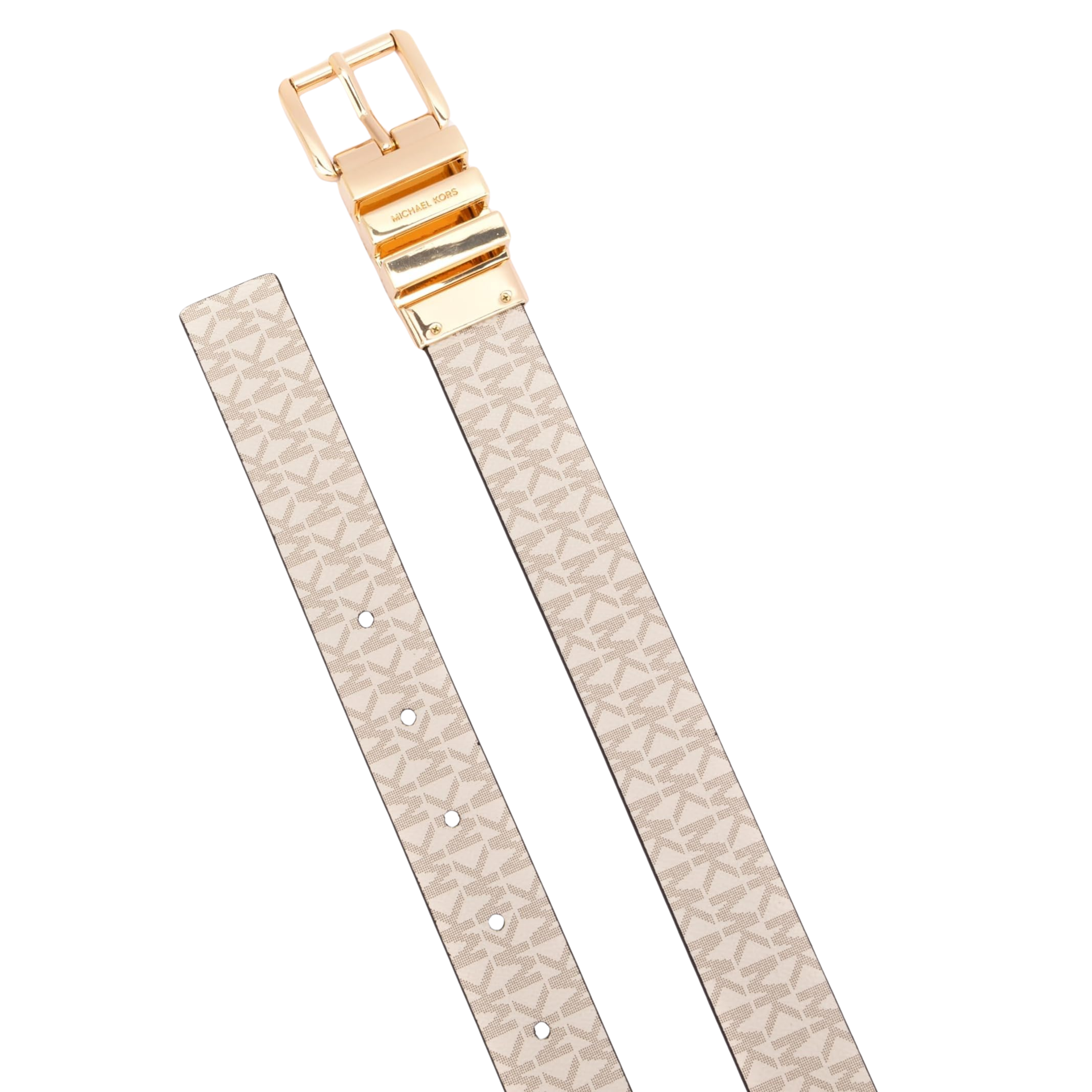 Michael Kors Women 1 Inch Reversible Leather Belt - Lt Sand
