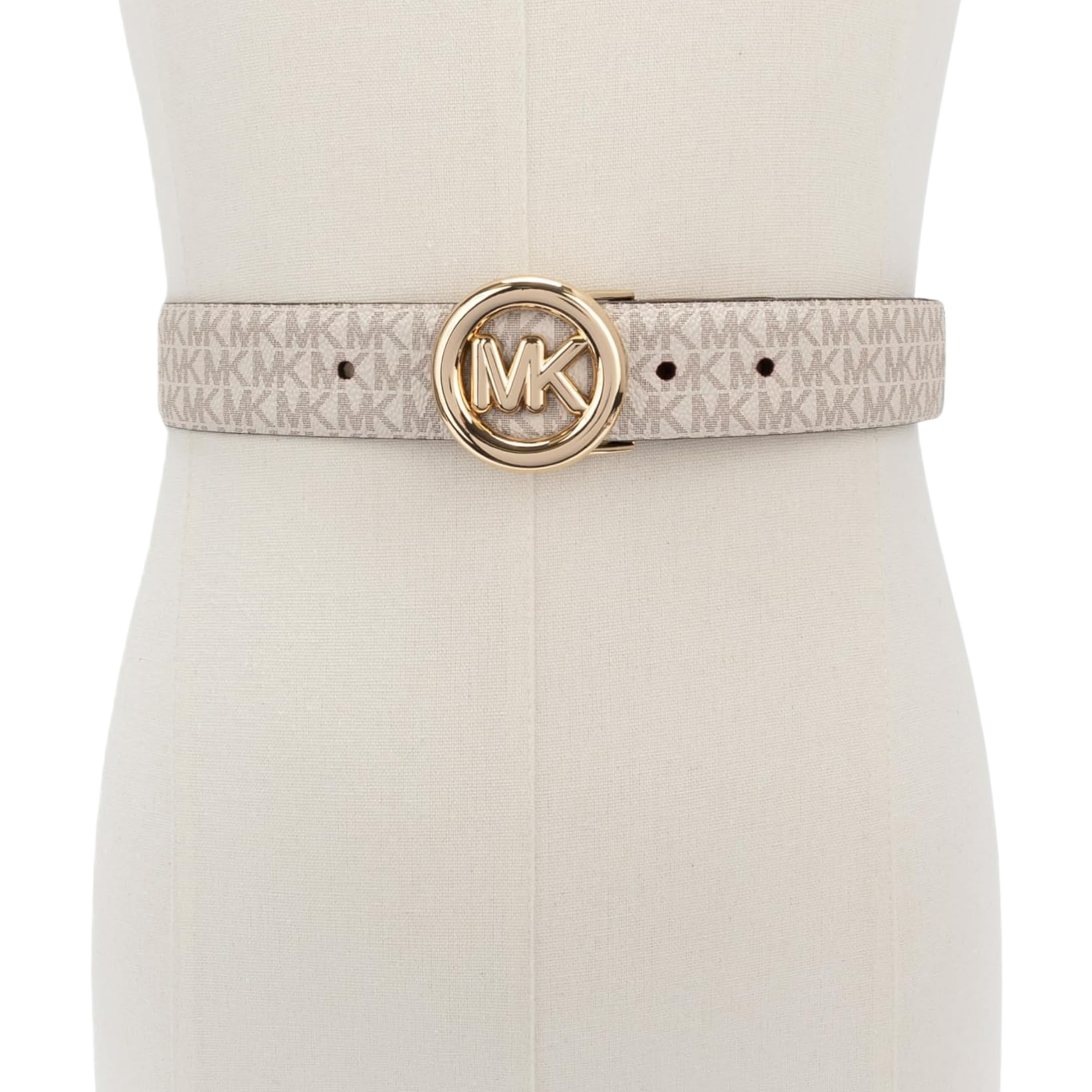 Michael Kors Women Non Reversible Leather Belt - Vanilla Luggage