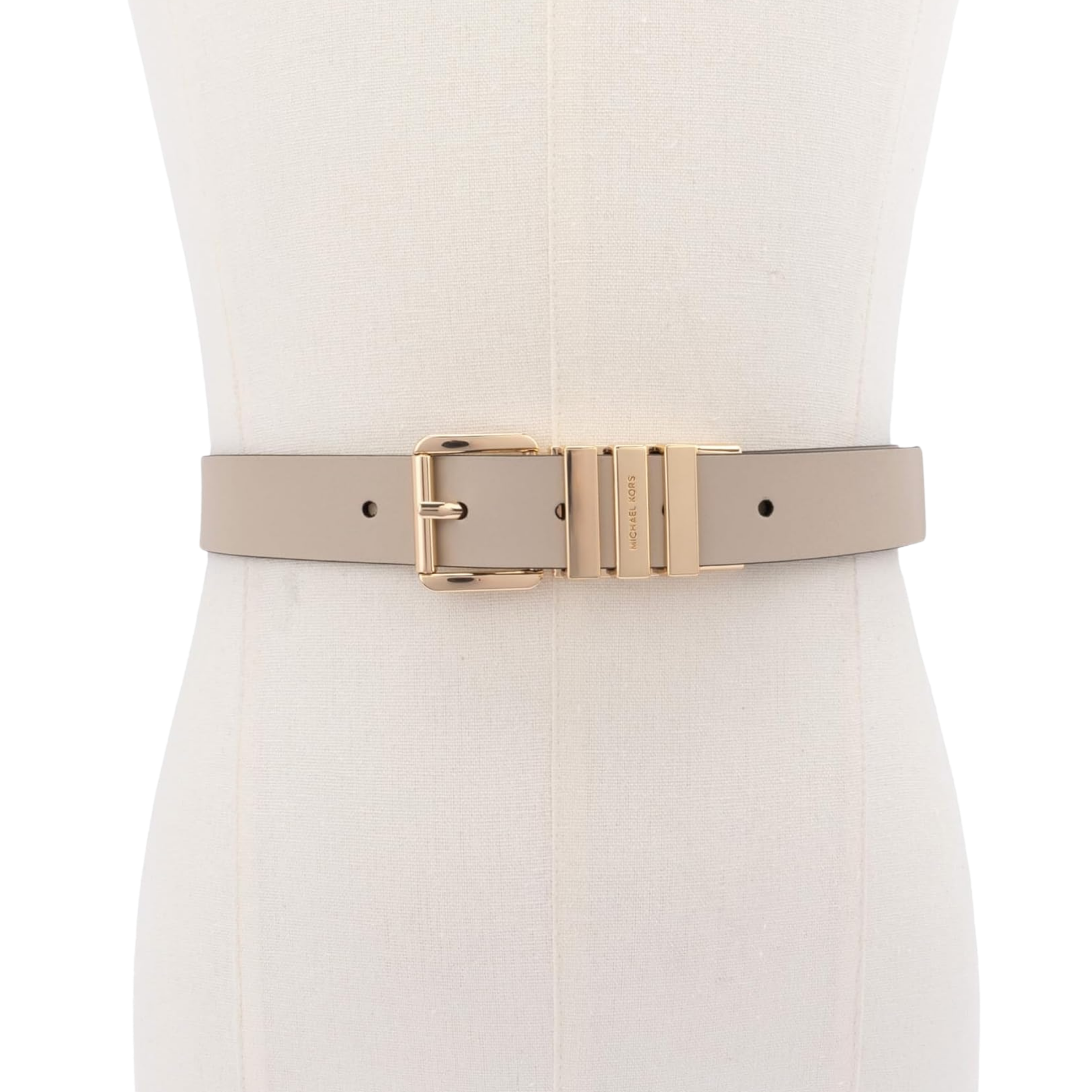Michael Kors Women 1 Inch Reversible Leather Belt - Lt Sand