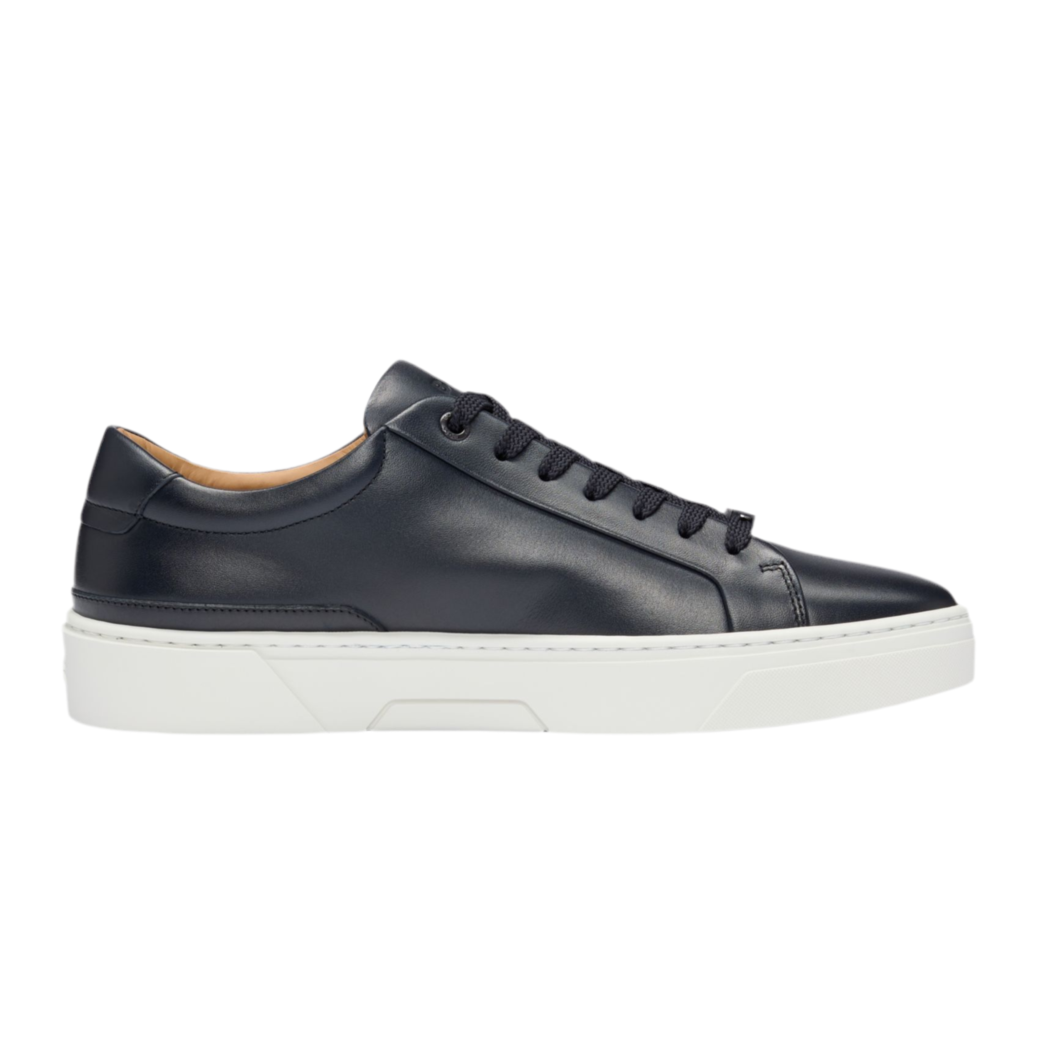 Hugo Boss Men Gary Leather Low-Top Trainers - Dark Blue