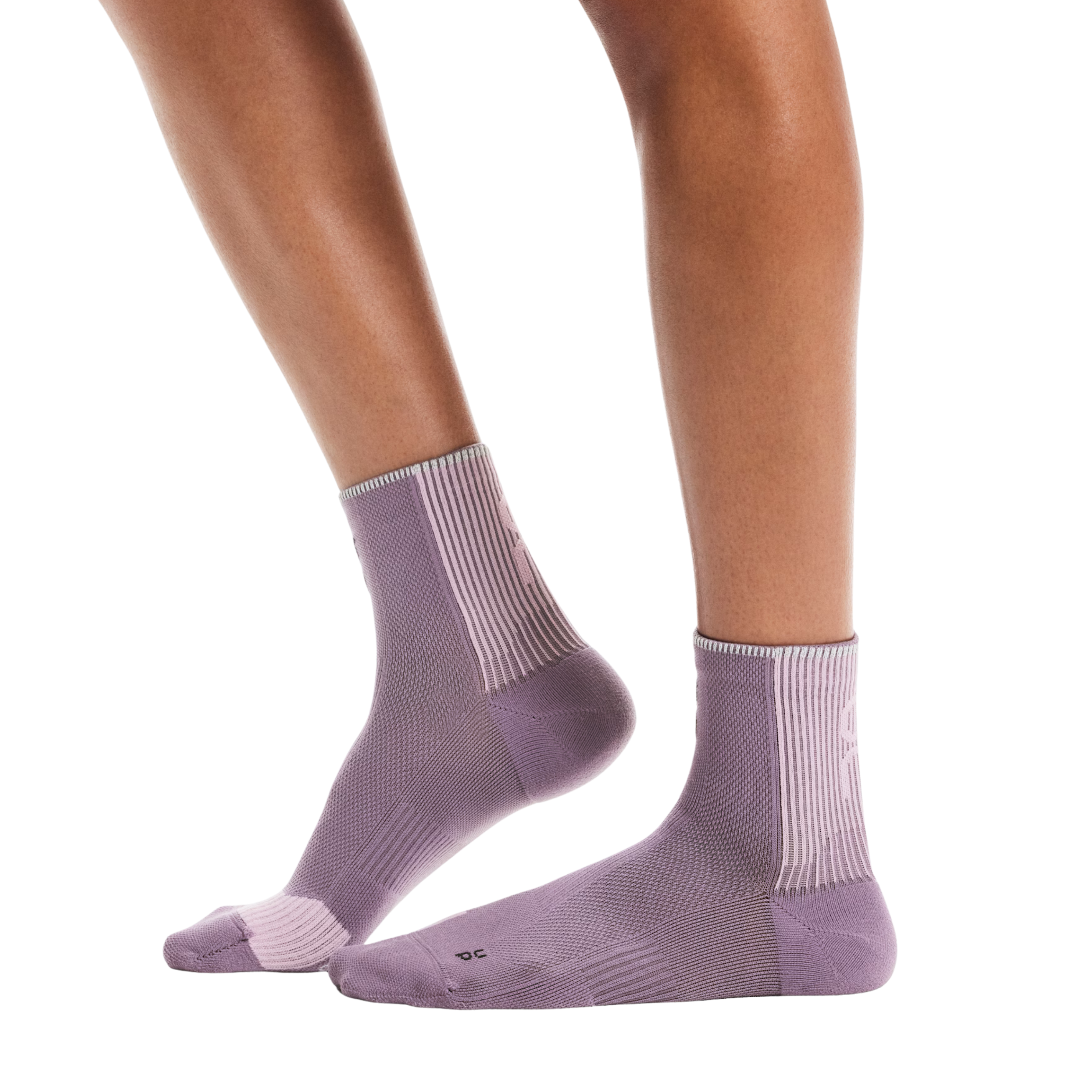On Performance Run Sock Mid - Dewberry Sakura